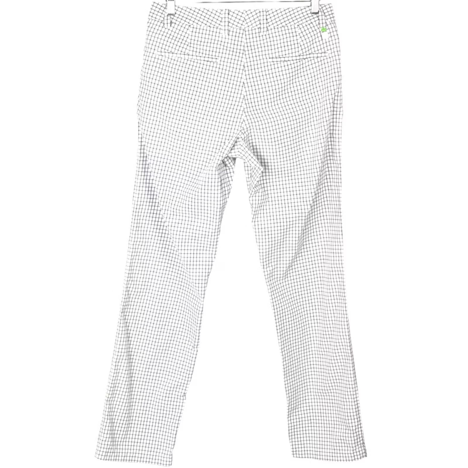 Hugo Boss HUGO BOSS Haddys-W Trousers Men's US 30 Regular Fit Checked Multicoloured Size US 30 / EU 46 - 2 Thumbnail