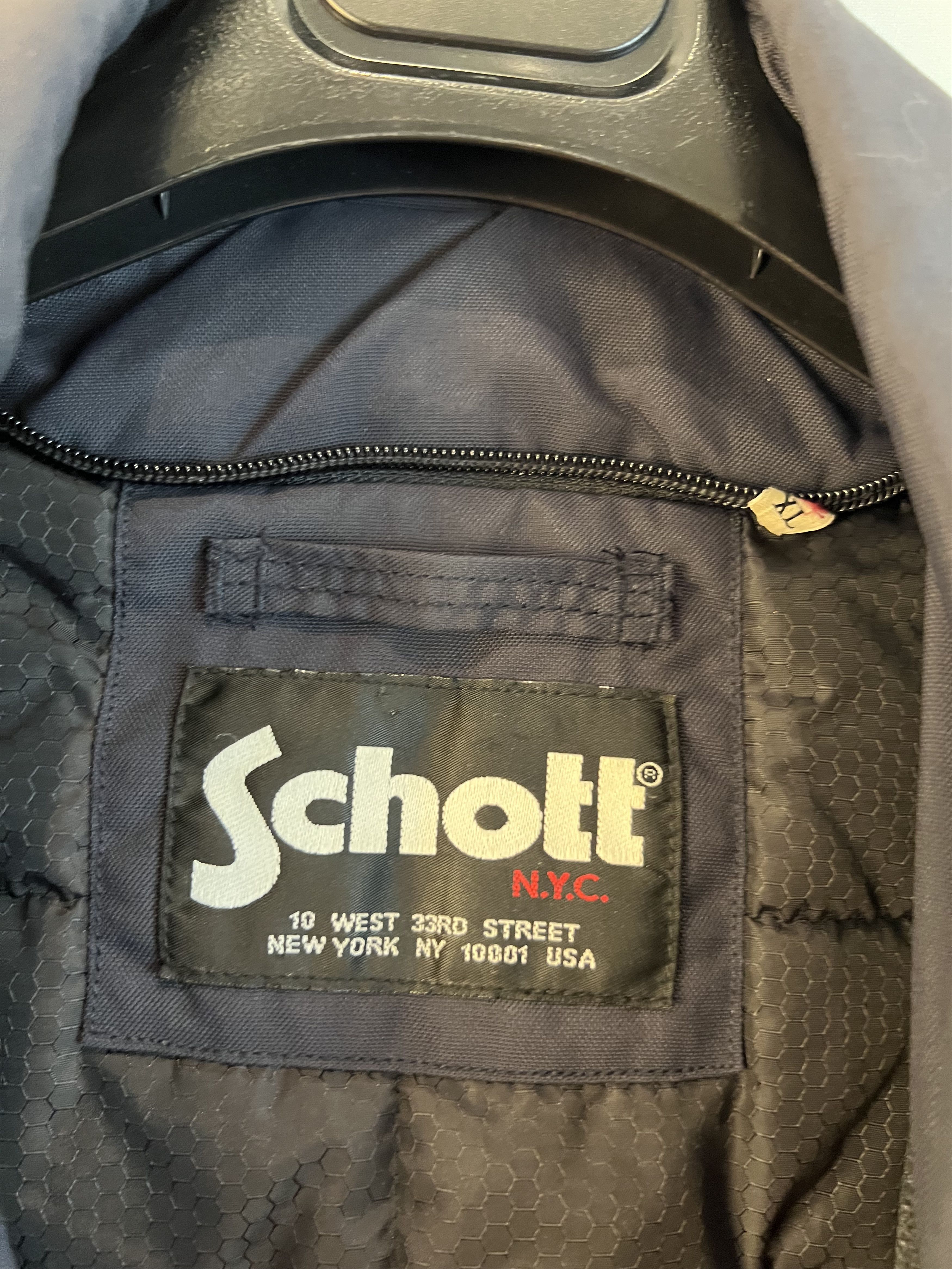 SCHOTT Vintage Peacoat 2in1 Collar Lined Coat - 80% OFF SALE
