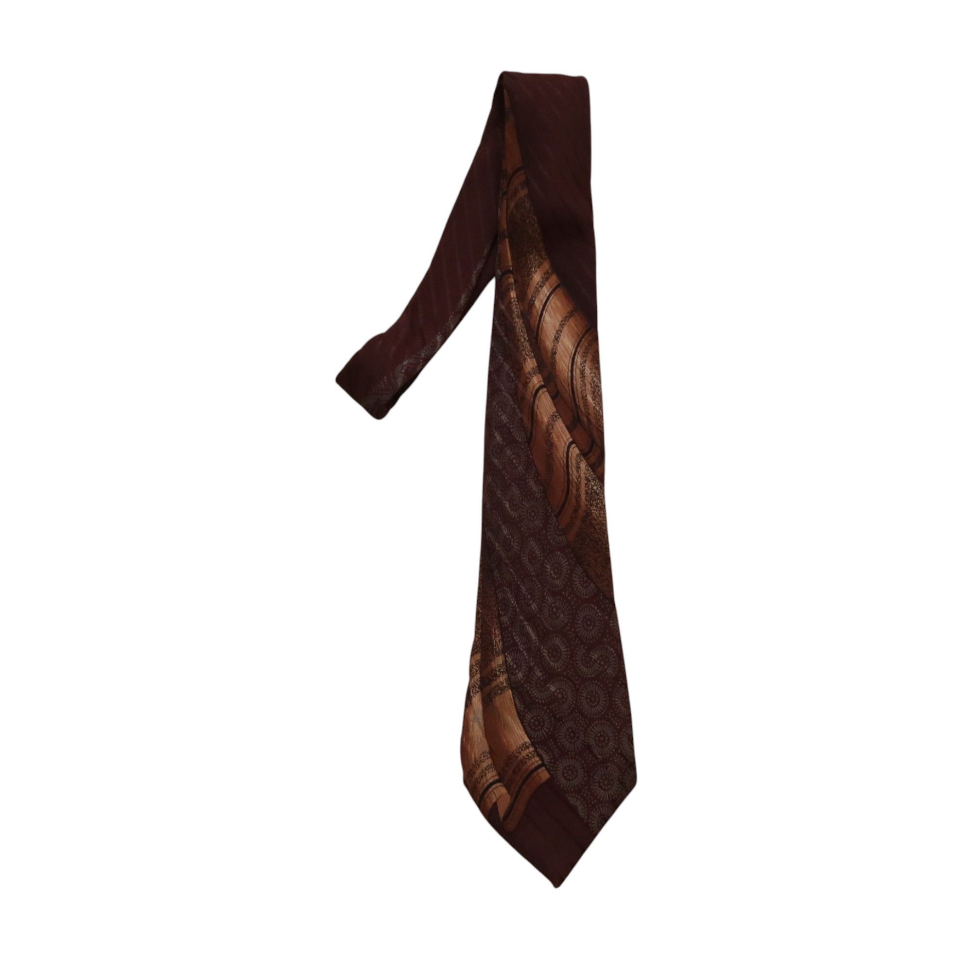 Pre-owned Saint Laurent 1980s Yves  Paisley Psychedelic Art Tie In Multi