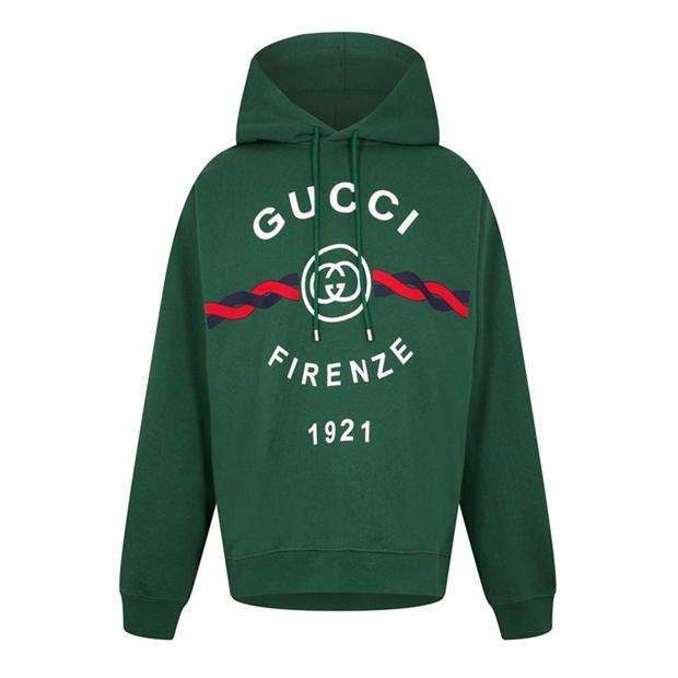 image of Gucci O1G2R1Mq0424 Sweatshirts In Green, Men's (Size Medium)
