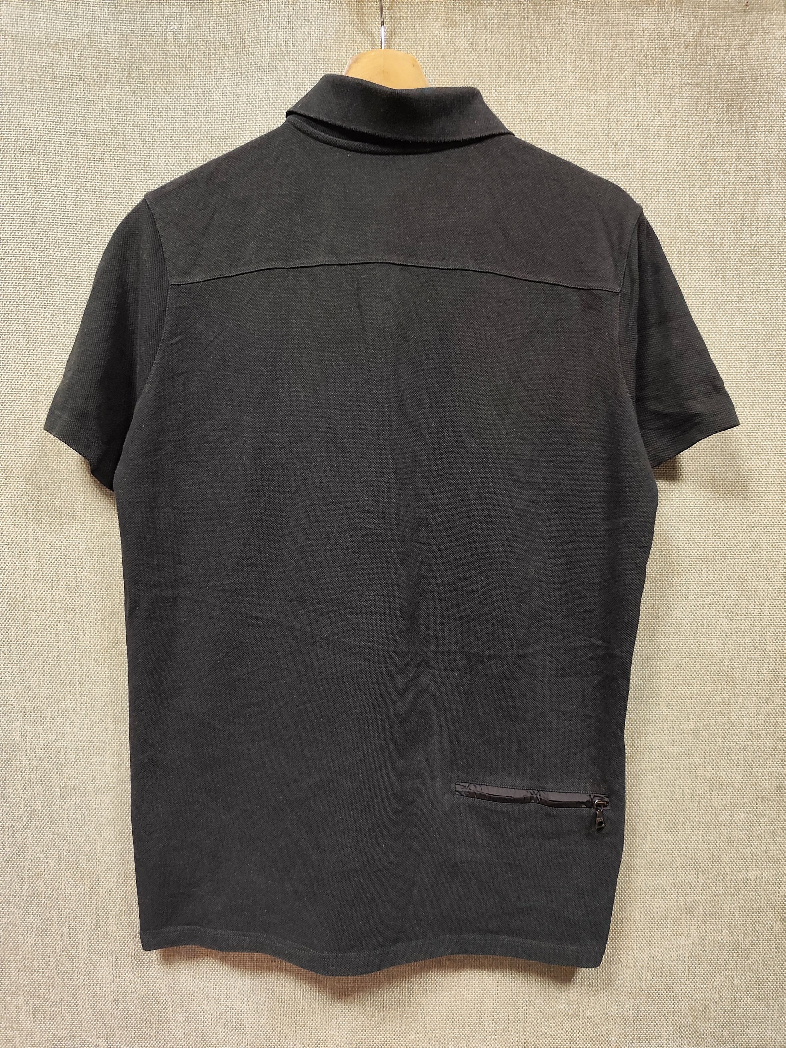 Prada Vintage Prada Zip Pocket Red Tab Half Zip Polo Shirt Size US M / EU 48-50 / 2 - 2 Thumbnail