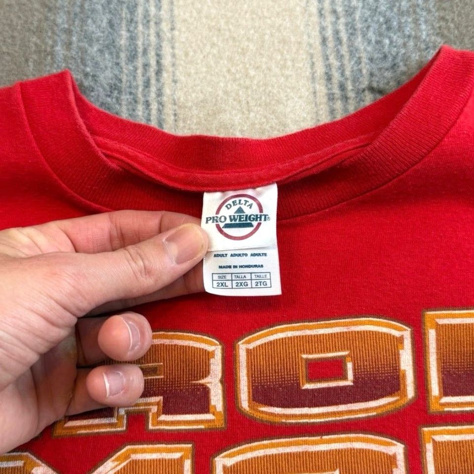 Delta VINTAGE Y2K Iron Man Marvel Comics T-Shirt Size 2XL Tony Stark Industries Shirt Men Red Short Sleeve 2000-2009 Size US XXL / EU 58 / 5 - 3 Thumbnail