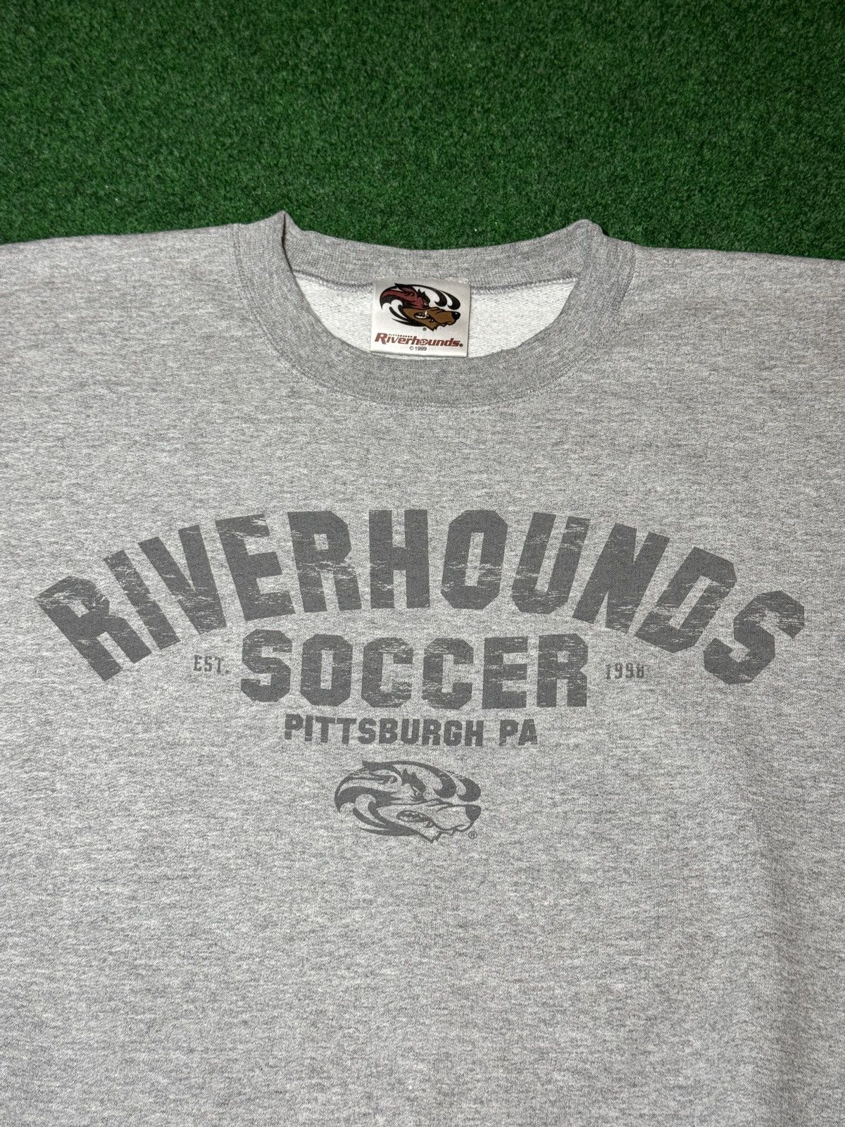 Hanes Pittsburgh Riverhounds SC 90s USL Soccer Sweatshirt L/XL Size US XL / EU 56 / 4 - 2 Thumbnail