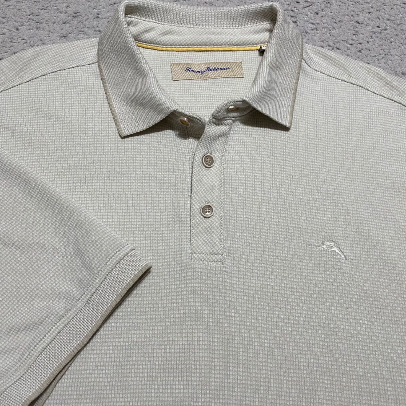 Tommy Bahama Tommy Bahama Polo Shirt Mens XL Beige Short Sleeve Modal Outdoor Shirt Adults Beige Logo 90s Classic Outdoor Golf Mens Size US XL / EU 56 / 4 - 5 Thumbnail
