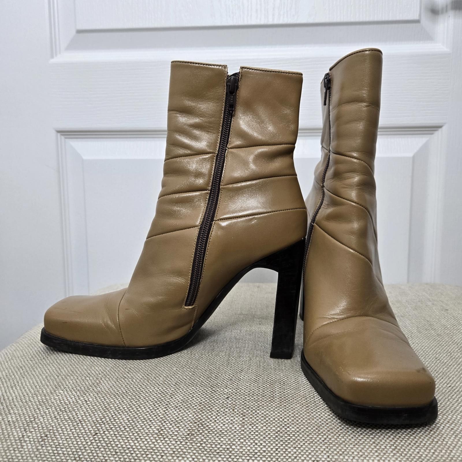 Aldo Y2K Aldo Booties Leather Square Toe Size US 8 / IT 38 - 3 Thumbnail