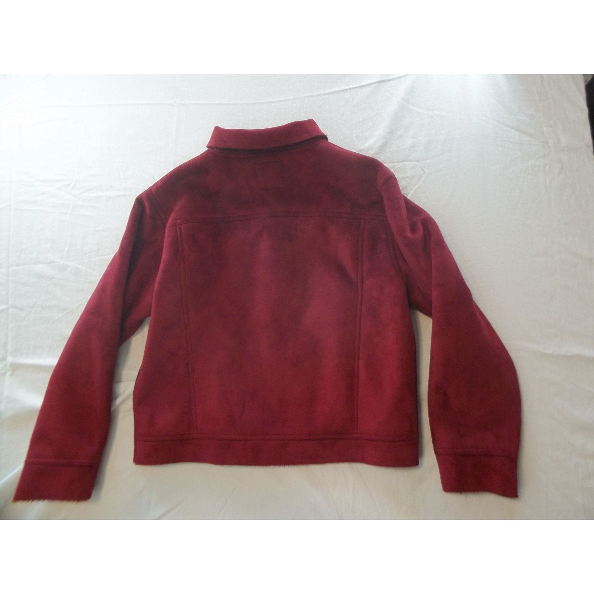 J. Jill J. Jill Peacoat Women Sz M Burgandy 5 Button Everyday Unique Size M / US 6-8 / IT 42-44 - 7 Thumbnail