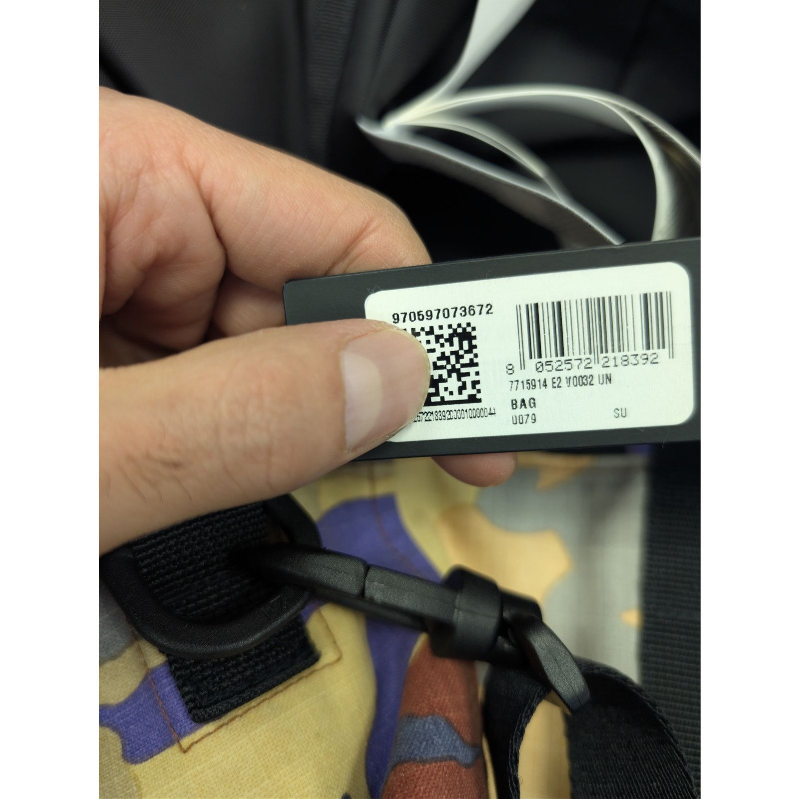 Stone Island o1rshd1 Heritage Camo Large Compass Embroidered Tote Bag Size ONE SIZE - 21 Thumbnail