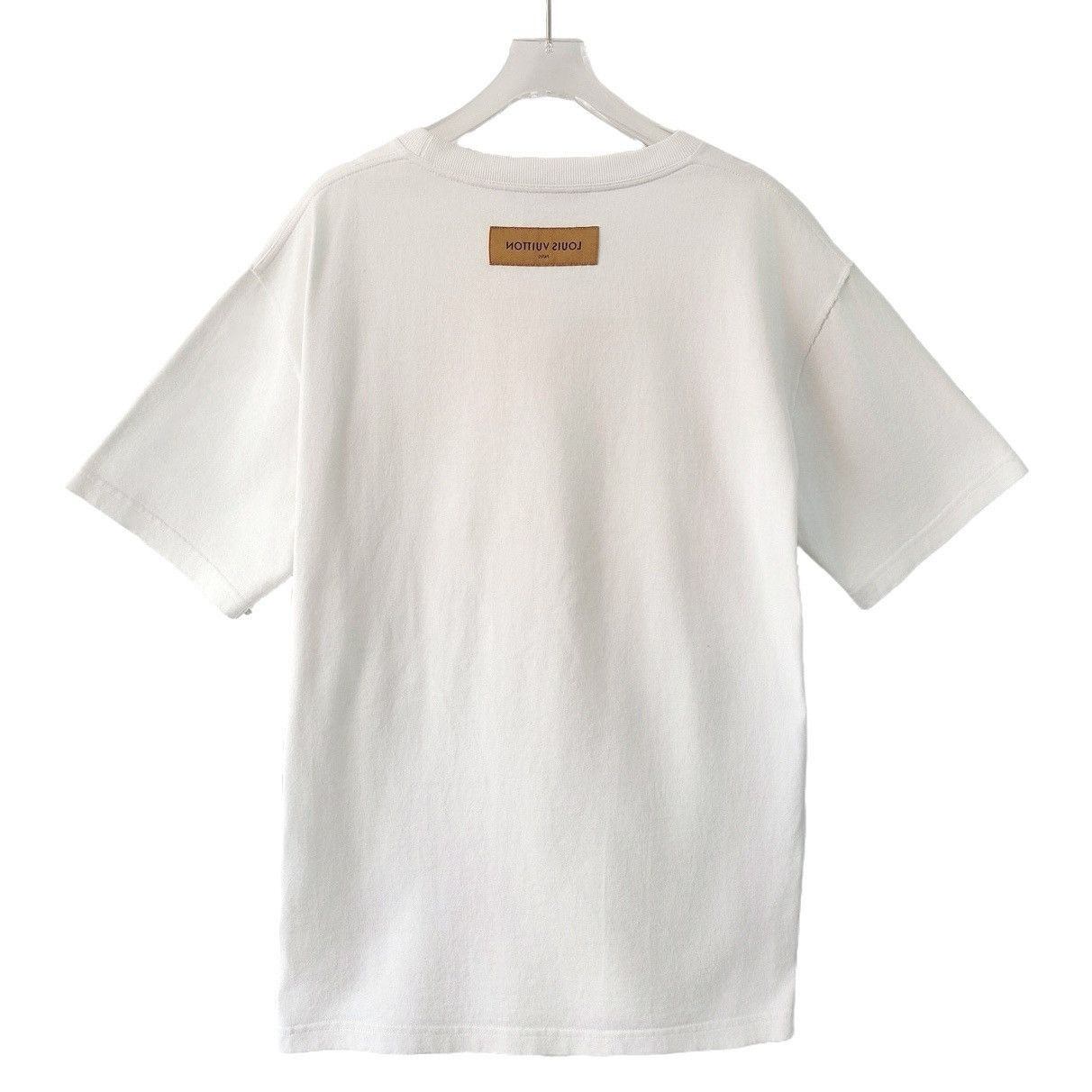 Louis Vuitton White Graphic Short-Sleeve T-Shirt Size US L / EU 52-54 / 3 - 2 Thumbnail