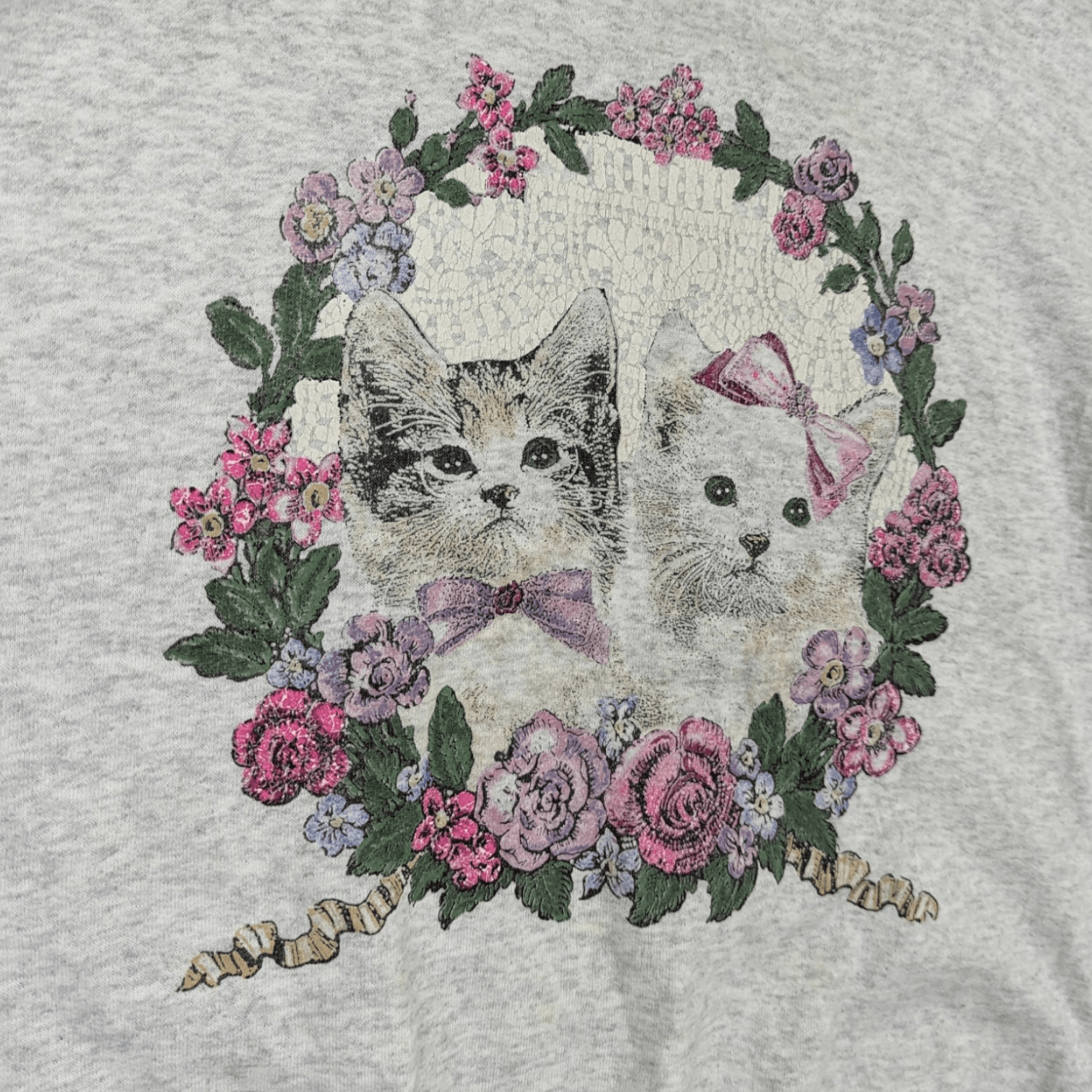 CAT'S PAW Vintage 90's CUTE CAT Animal Tee Jumper Sweatshirt Size XXL / US 16-18 / IT 52-54 - 6 Thumbnail