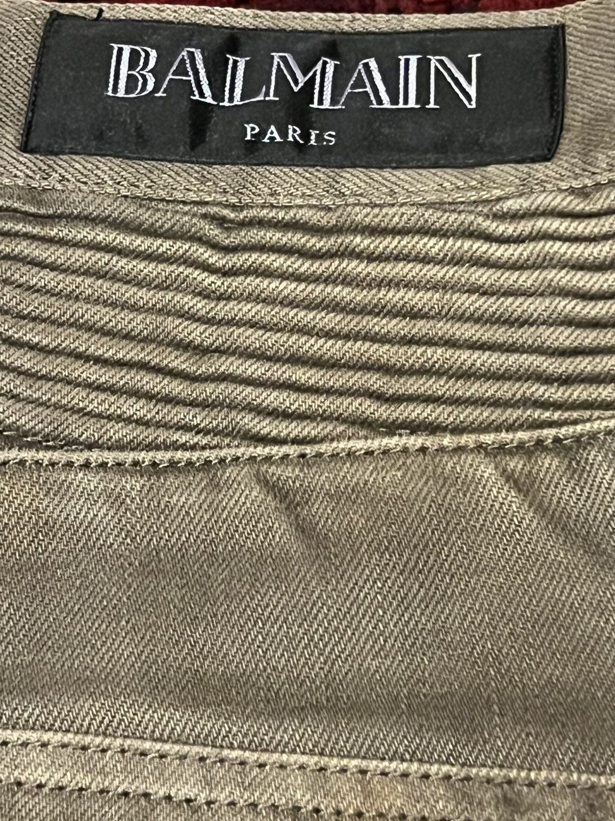 Balmain Balmain Brown/Beige Biker Jeans Size US 32 / EU 48 - 2 Thumbnail