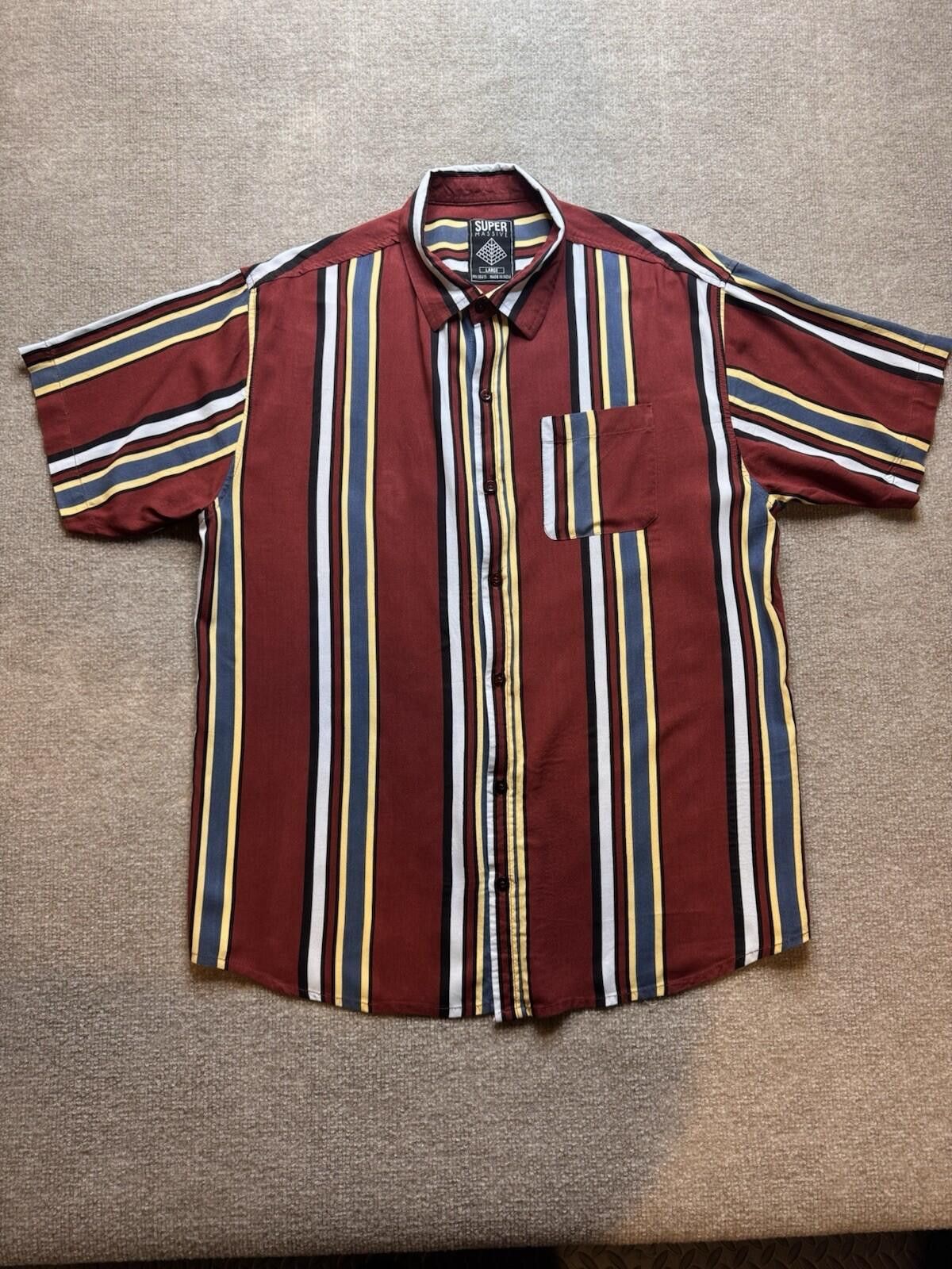Other Super Massive Men’s Large Button Down SS Casual [724] Size US L / EU 52-54 / 3 - 2 Thumbnail