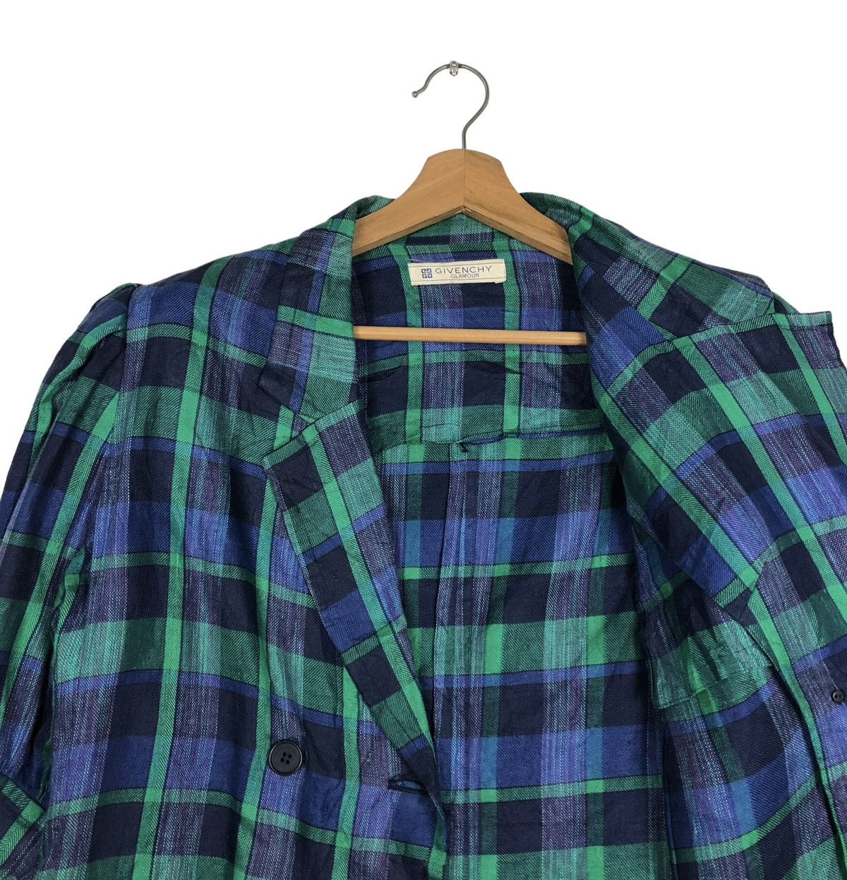Givenchy 🔥VINTAGE CROPPED BUTTON JACKET GIVENCHY GLAMOUR TARTAN Size M / US 6-8 / IT 42-44 - 12 Thumbnail