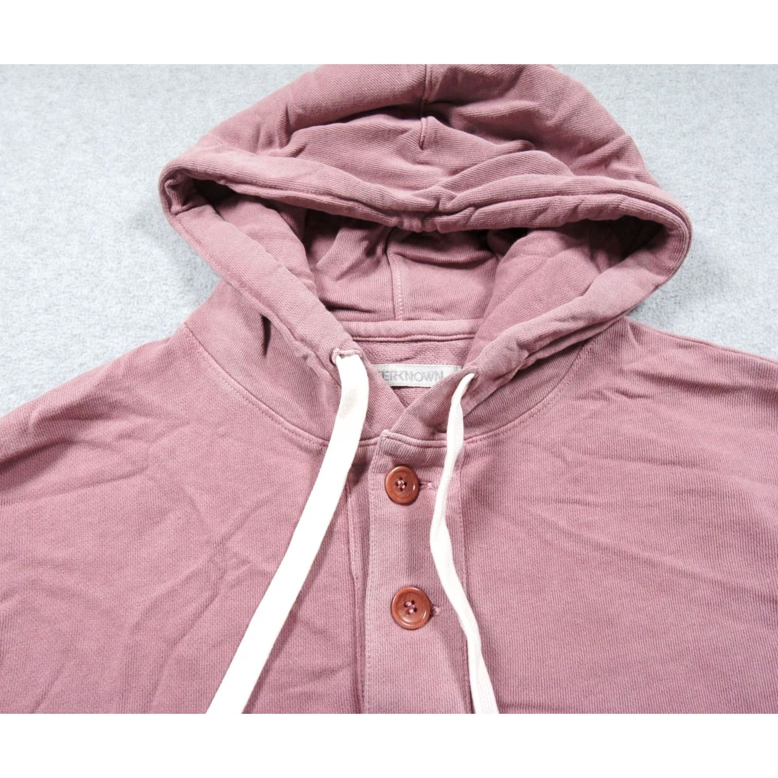 Outerknown Outerknown Hoodie Womens XS Oversized Pink Pullover Hooded Henley Outdoors Sweatshirt Shirt Size XS / US 0-2 / IT 36-38 - 2 Thumbnail
