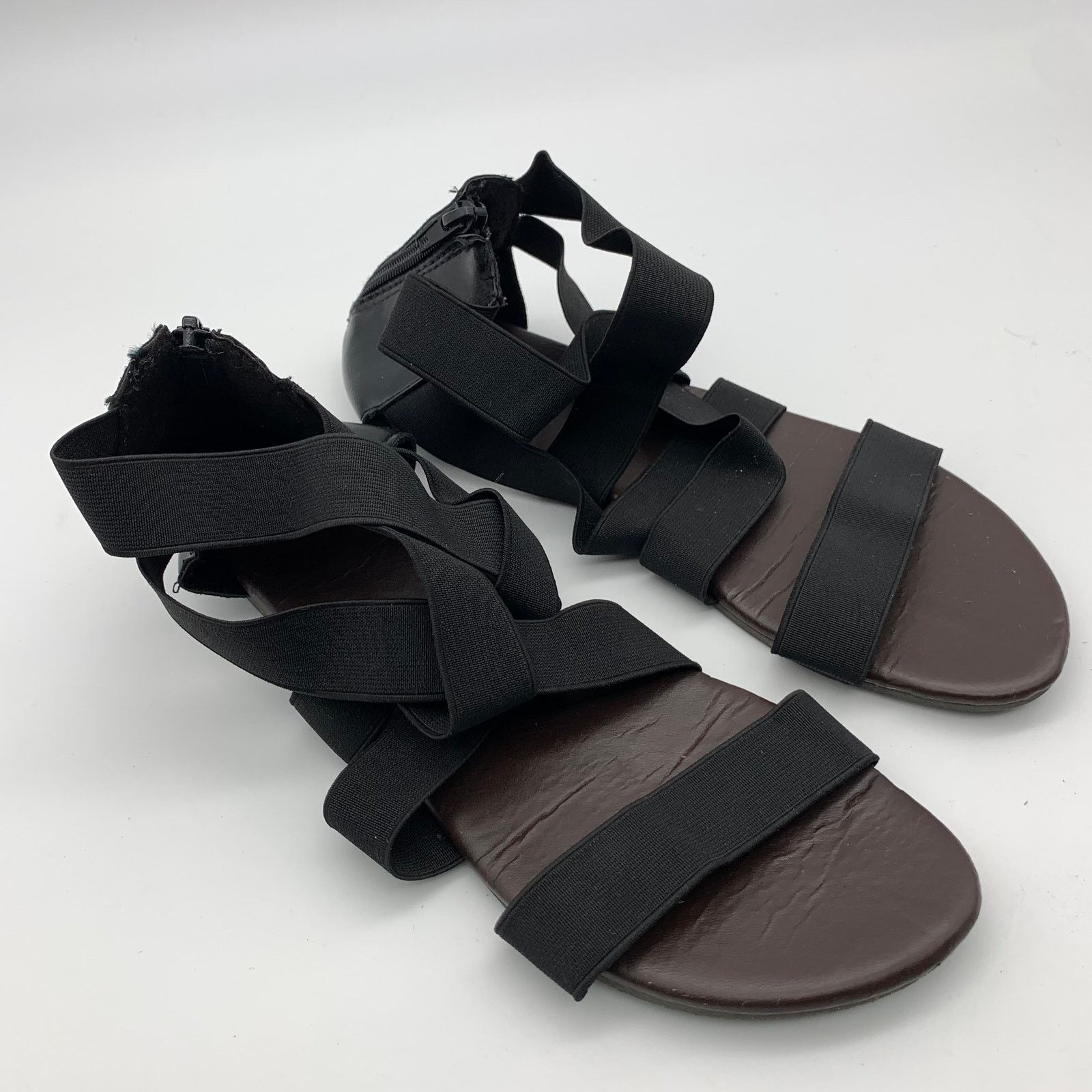 Other Black Sandals Women's Size 40EU / 8US Summer Shoes Zipper Size US 8 / IT 38 - 5 Thumbnail