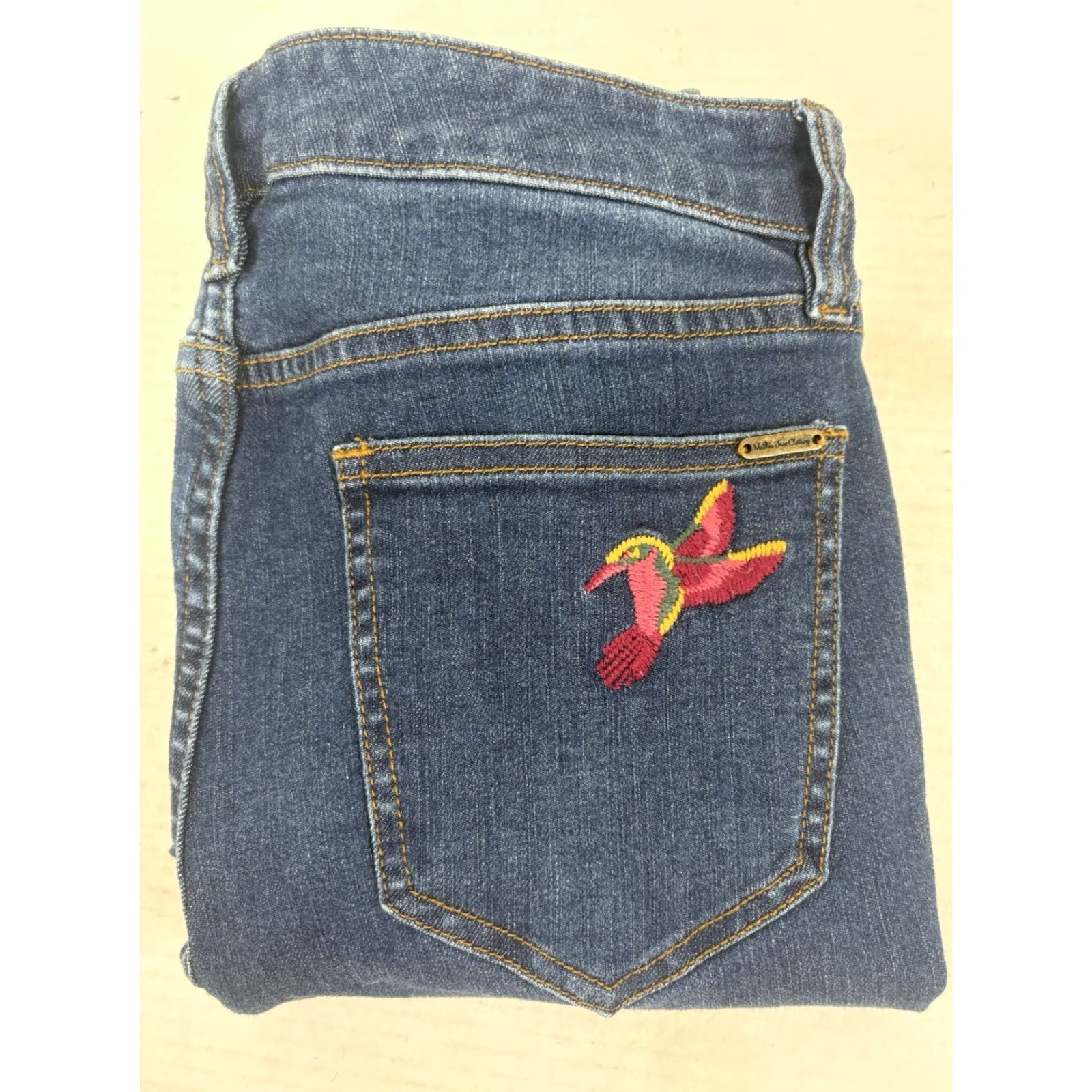 Vintage Matilda Jane Dk Wash W-Whiskers Skinny Jeans Womens Size 8 Hummingbird Size 30" / US 8 / IT 44 - 2 Thumbnail