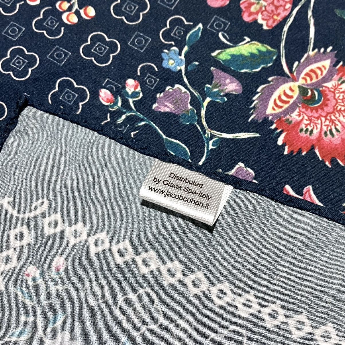 Jacob Cohen 2x JACOB COHEN Paris Silk Cotton Pocket Square Size ONE SIZE - 4 Thumbnail