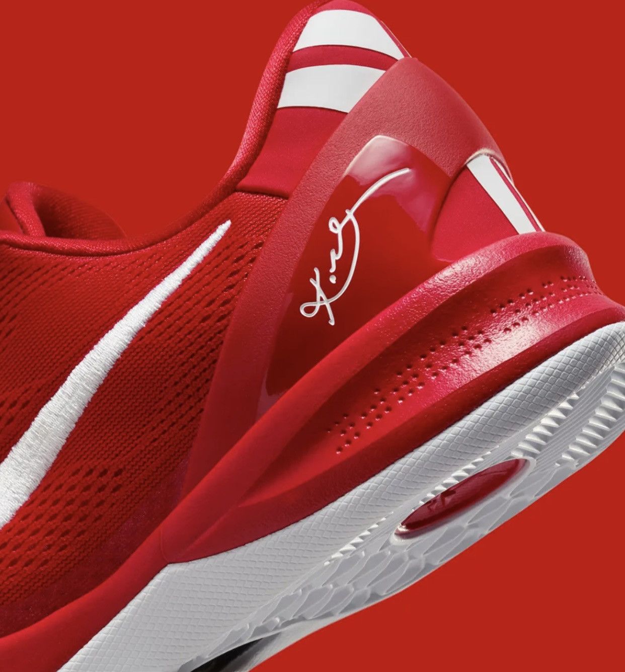 Nike 2024 NIKE KOBE 8 PROTRO UNIVERSITY RED/WHITE (10.5) Size US 10.5 / EU 43-44 - 3 Thumbnail