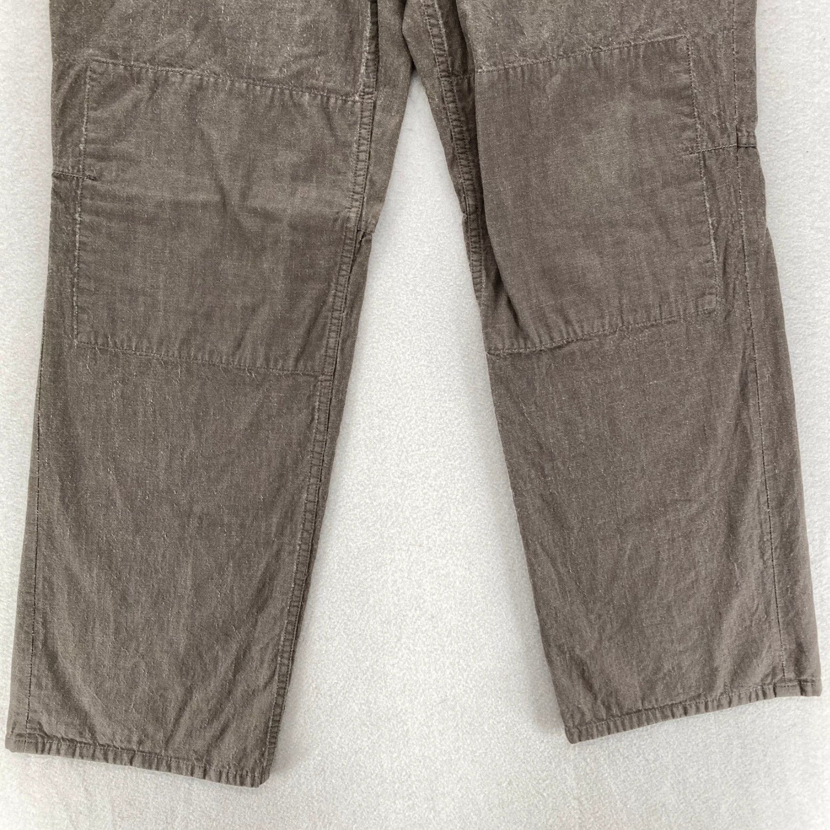Armani Exchange VINTAGE Armani Exchange Wool Double Knee Pants Mens 36x30 Gray Relaxed Workwear Carpenter Corduroy Brown Casual Size US 36 / EU 52 - 3 Thumbnail