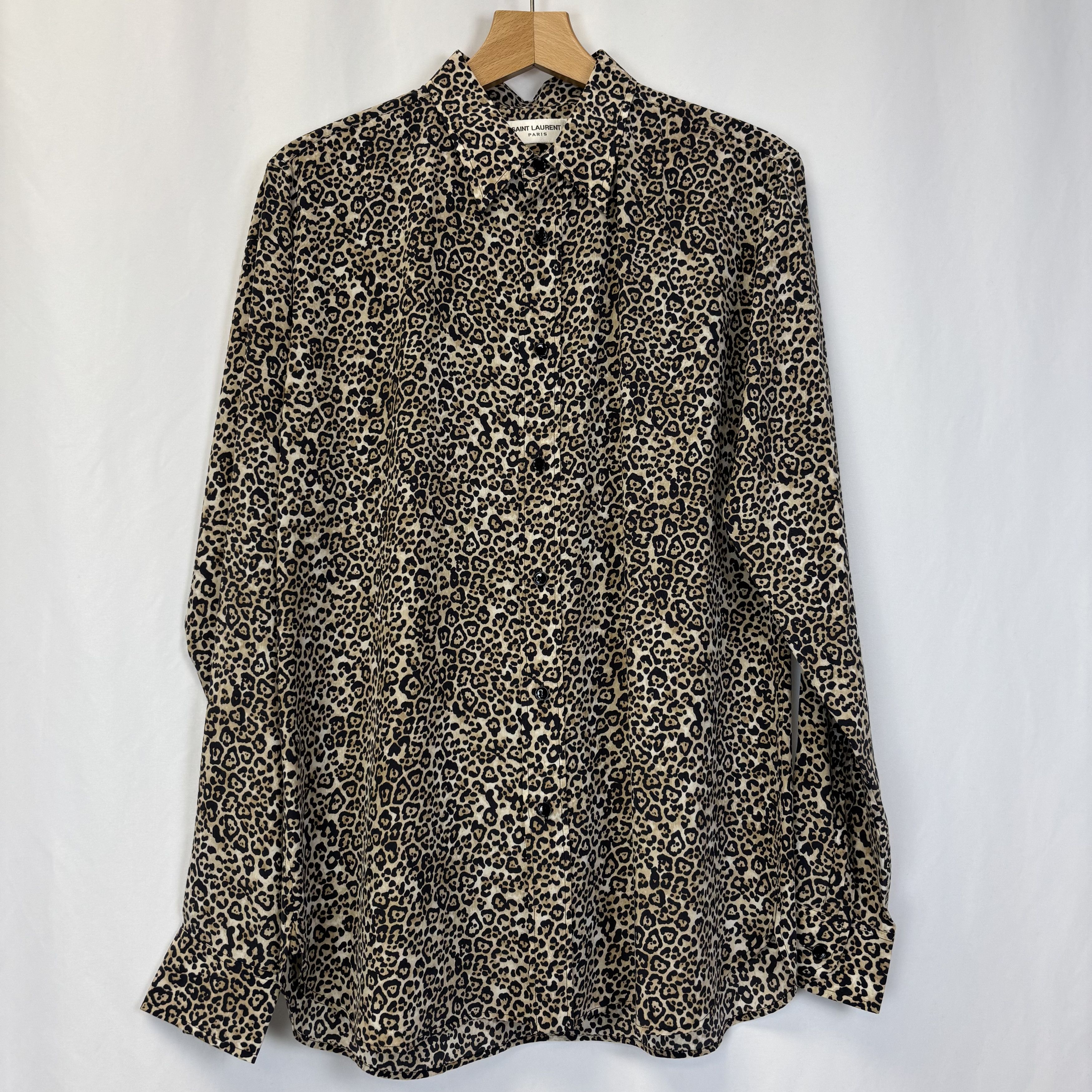 Saint Laurent Paris Saint Laurent Leopard Shirt Size US XL / EU 56 / 4 - 1 Thumbnail