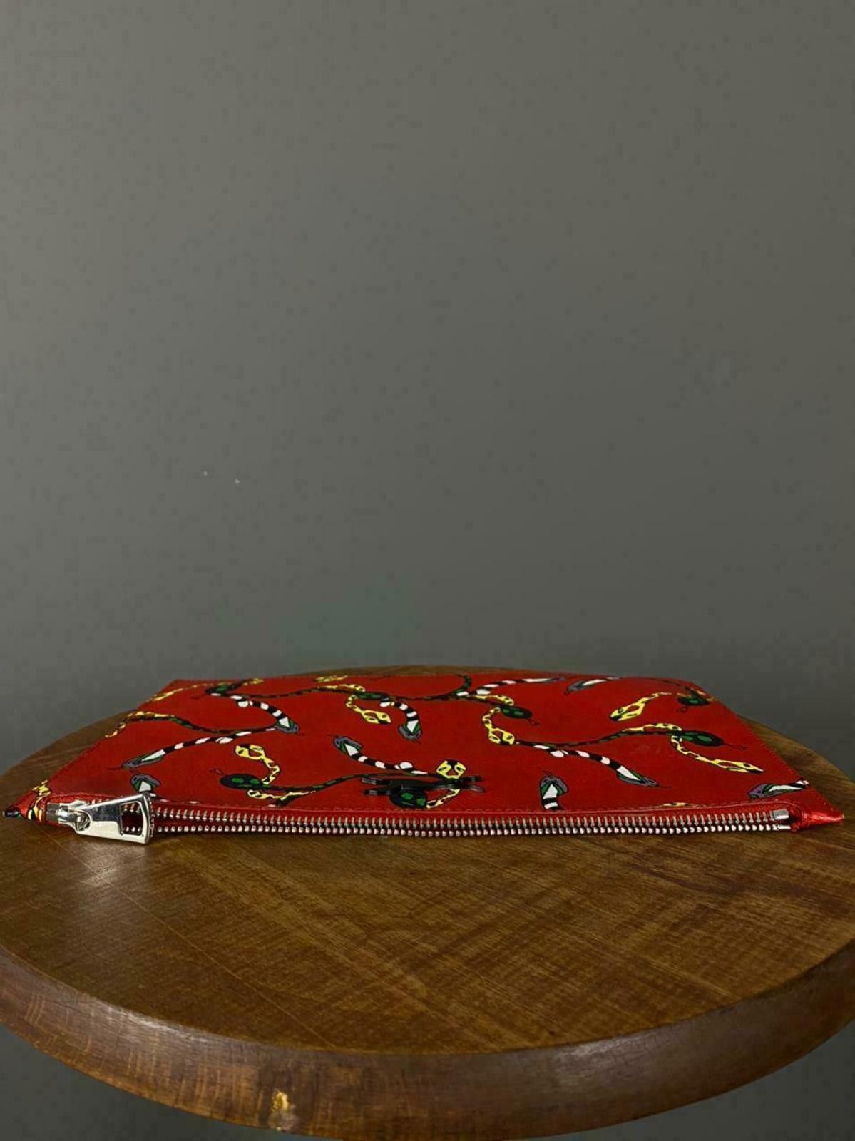 Designer Ladies Bimba Y Lola Red Snakes Print Clutch Bag Size ONE SIZE - 10 Thumbnail