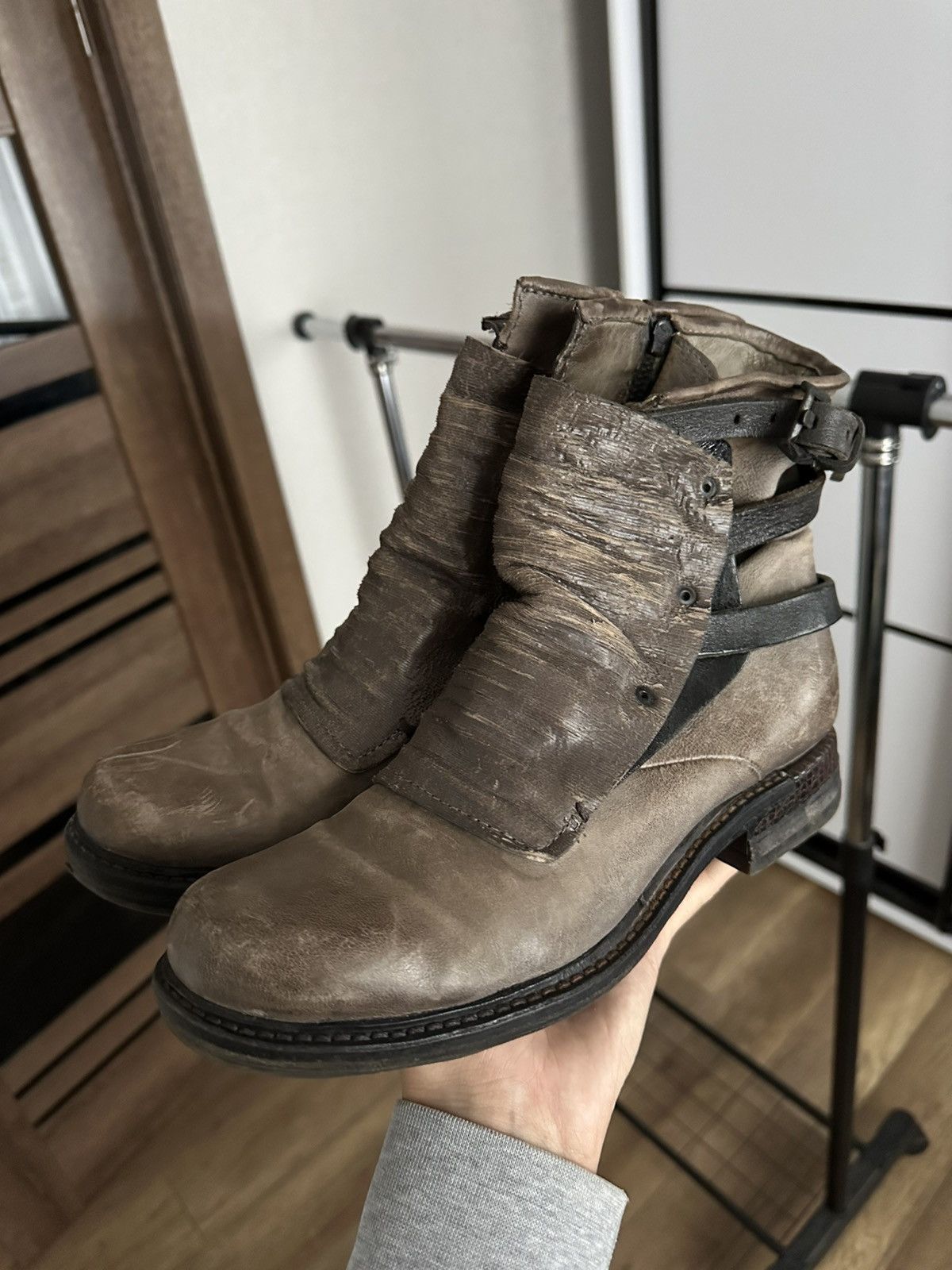 A.S.98 AS 98 Airstep Leather Boots High Top Avant Garde Size US 7 / EU 40 - 2 Thumbnail