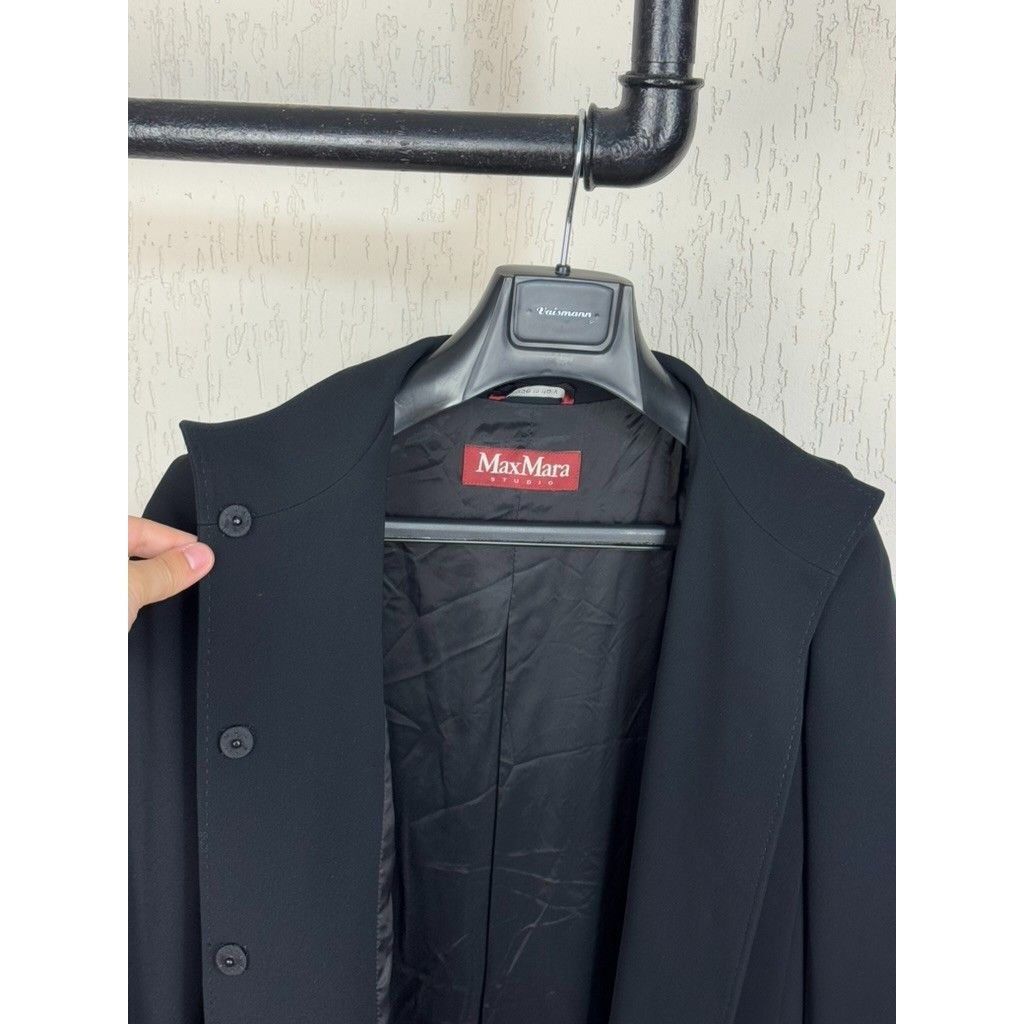 Max Mara Max Mara Studio Triacetate Black Jacket Coat Size 8 US Italy Size M / US 6-8 / IT 42-44 - 9 Thumbnail