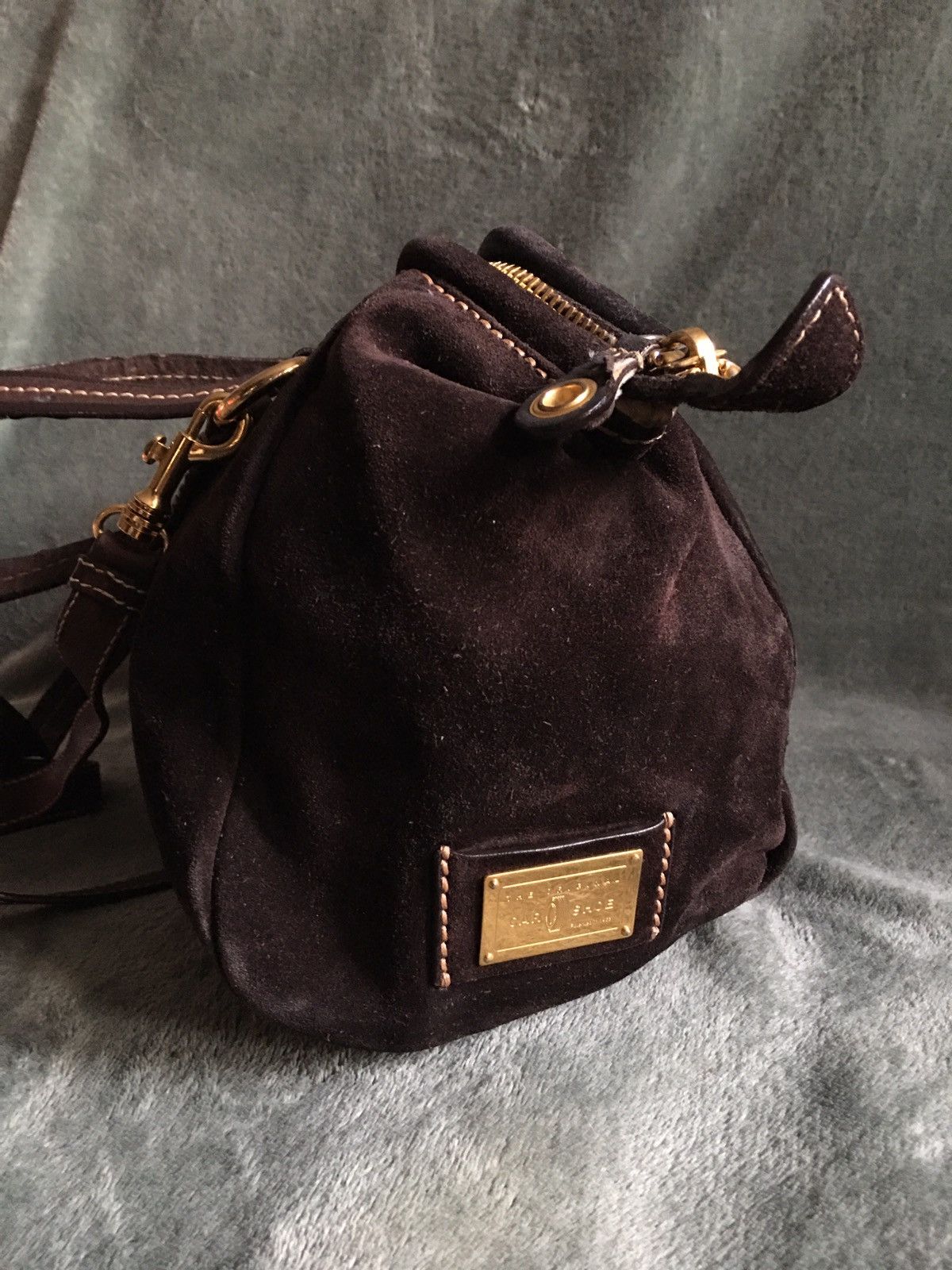 Car Shoe Car Shoe by PRADA Milano Brown Suede Shoulder Tote Bag Size ONE SIZE - 3 Thumbnail