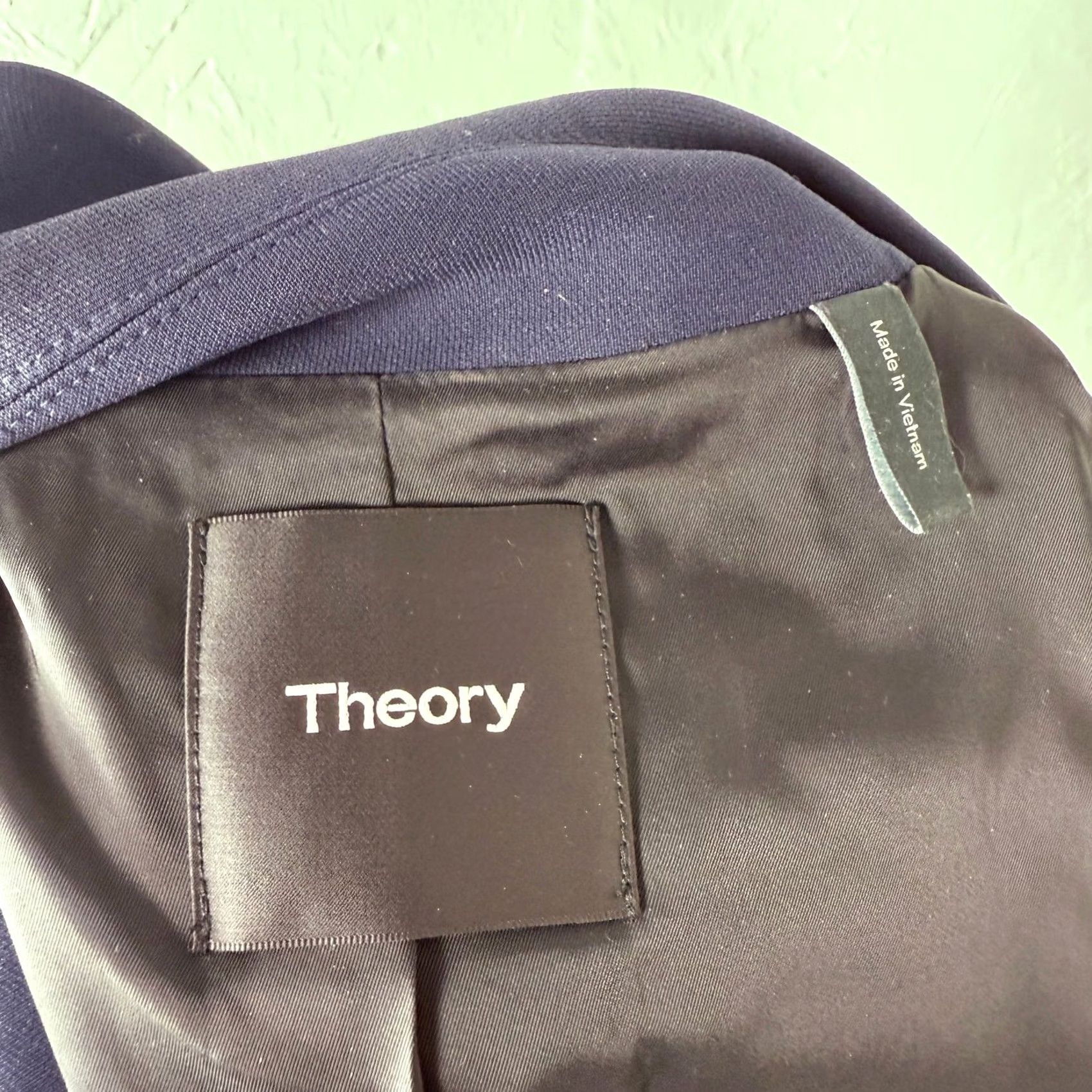 Theory Theory Blazer Women's Jacket 0 Blue Button Knit Short Classic Designer 0 Regular Mens? Womens? Size XS / US 0-2 / IT 36-38 - 6 Thumbnail