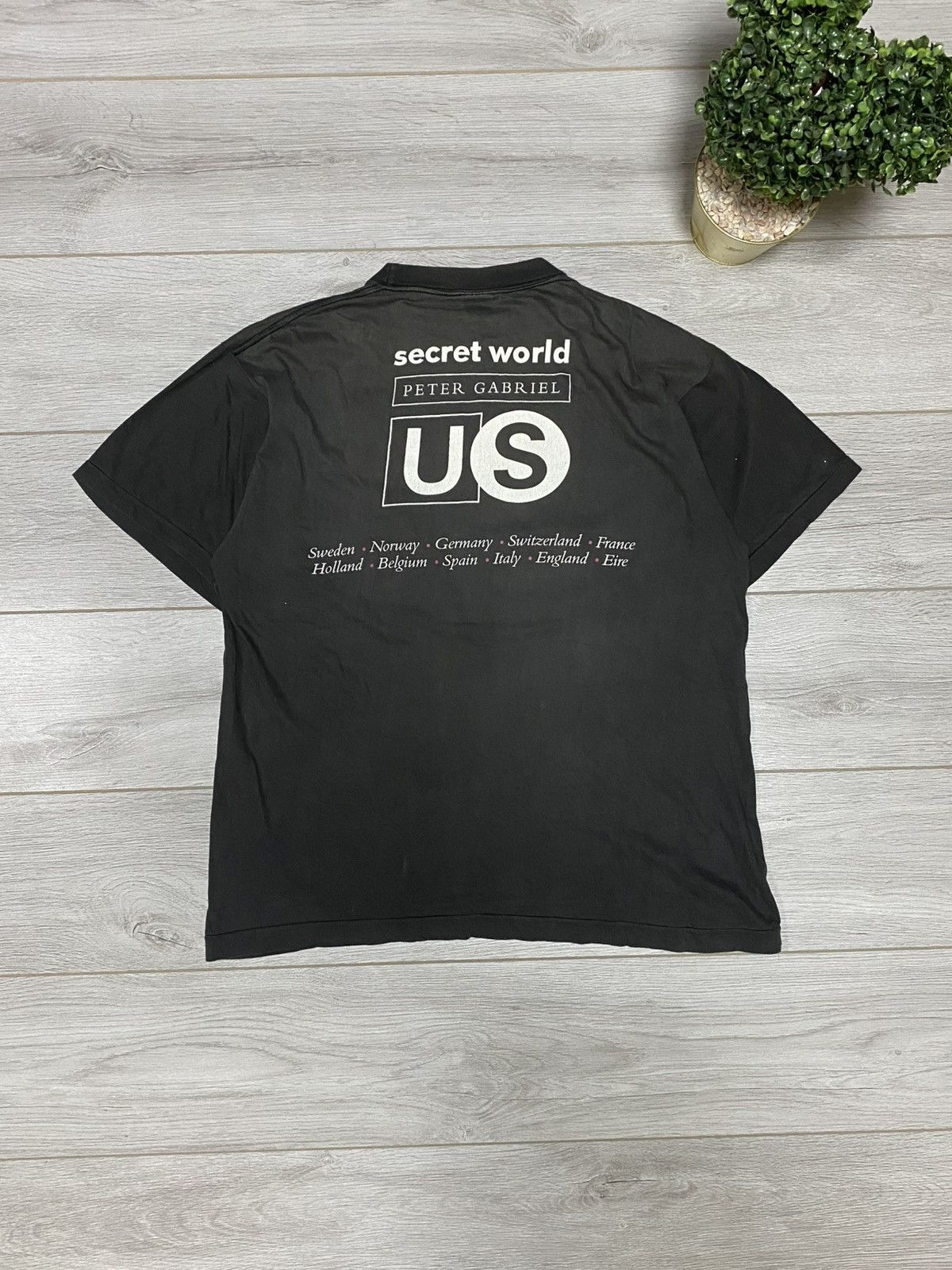 Band Tees Vintage Peter Gabriel Tour T-shirt Music 90s US Album Rare Size US XL / EU 56 / 4 - 2 Thumbnail