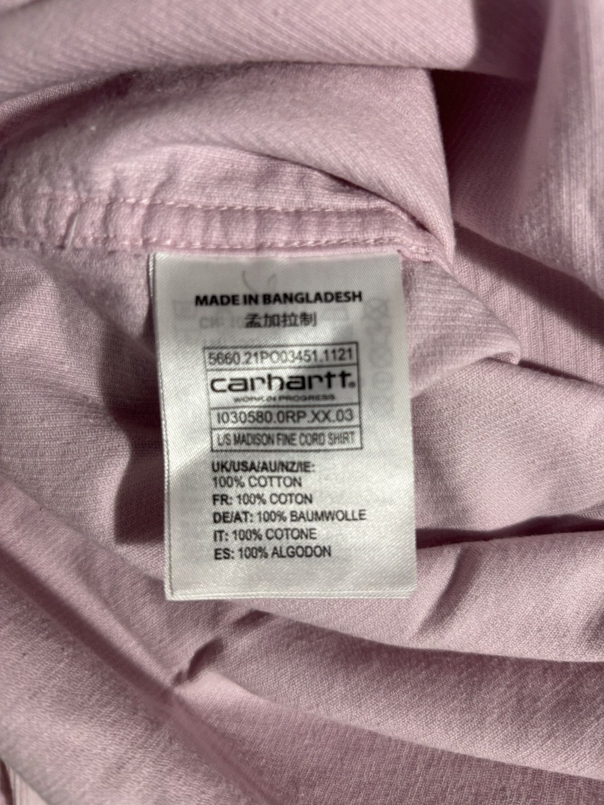 Carhartt Wip Corduroy long sleeve button up Size US S / EU 44-46 / 1 - 4 Thumbnail