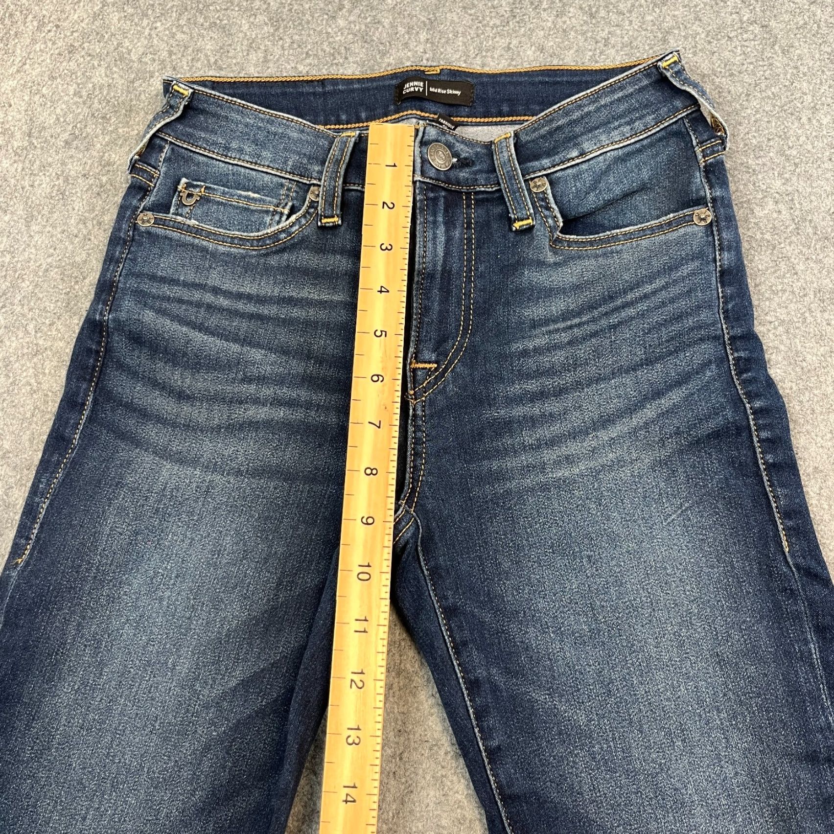 True Religion True Religion Jeans Slim Skinny 27 30 UK 8 Dark Wash Blue Jennie Curvy Womens Jeans Clothing Shoes Accessories Size 30" / US 8 / IT 44 - 6 Thumbnail