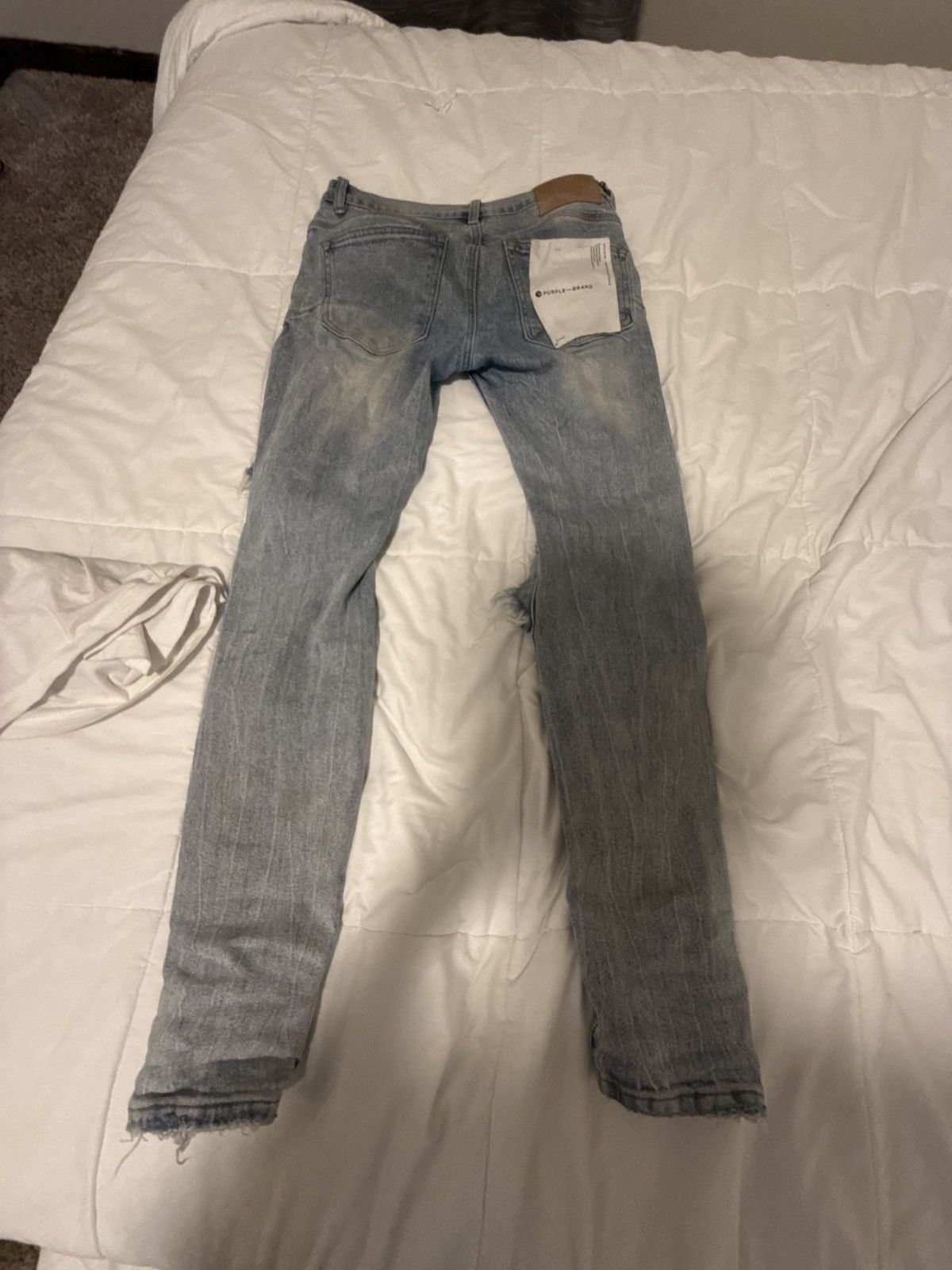 Purple Brand Light blue purple jeans with rips bought for 210 want 160 Size US 28 / EU 44 - 2 Thumbnail