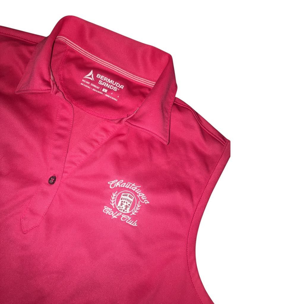 Other Chautauqua Lake Golf Club Sleeveless Polo Collar Pink Large Size L / US 10 / IT 46 - 4 Thumbnail