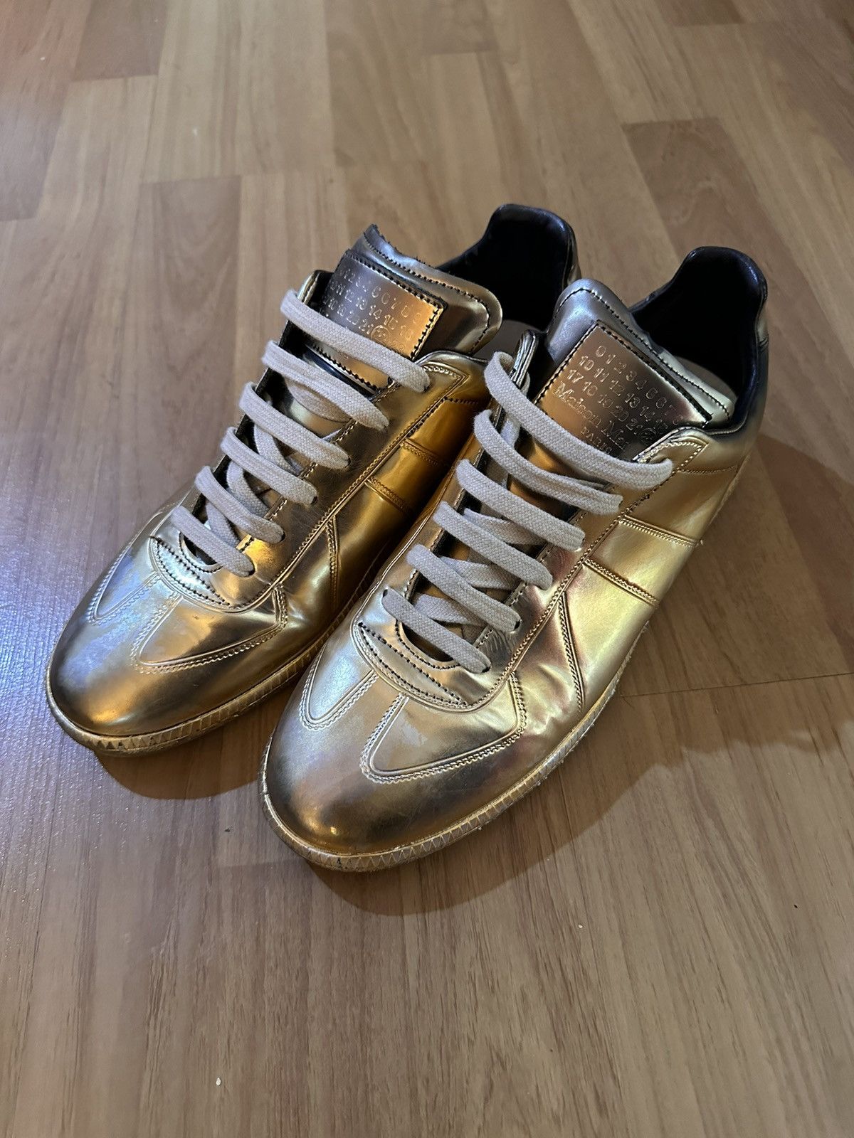 Maison Margiela Maison Margiela GAT Gold Ombre Limited Edition Size US 8 / EU 41 - 1 Thumbnail