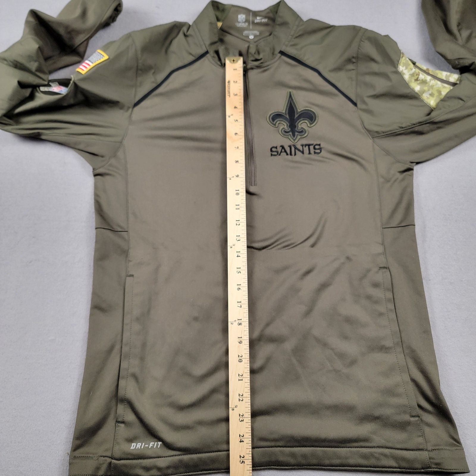 NFL Nike New Orleans Saints Salute to Service Zip Up Sz S (561) Size US S / EU 44-46 / 1 - 11 Thumbnail