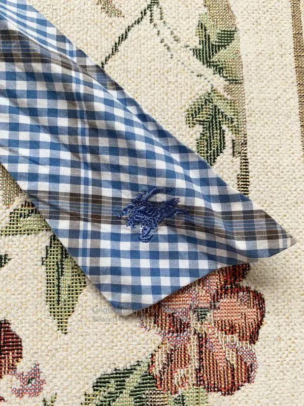 Burberry Burberry Blue Cotton Gingham Women's Dress. Size M / US 6-8 / IT 42-44 - 3 Thumbnail