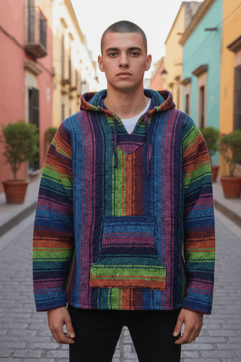 Mexicana MEXICO Multicolor Wool Hoodie Kapital Yohji Yamamoto Style Size US M / EU 48-50 / 2 - 1 Thumbnail