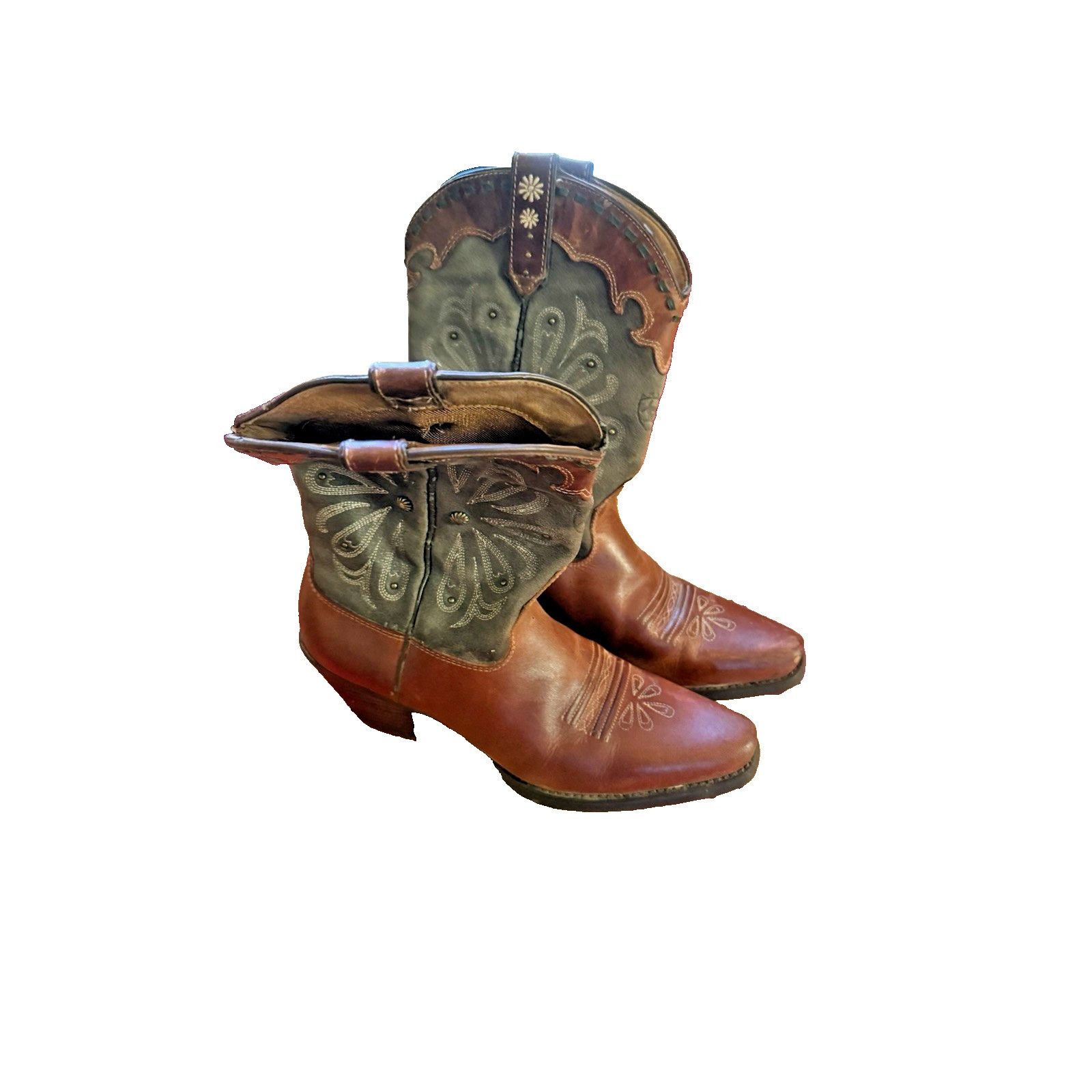 Ariat Women's Ariat Cowgirl Green Daisy Size 7 Size US 7 / IT 37 - 1 Thumbnail