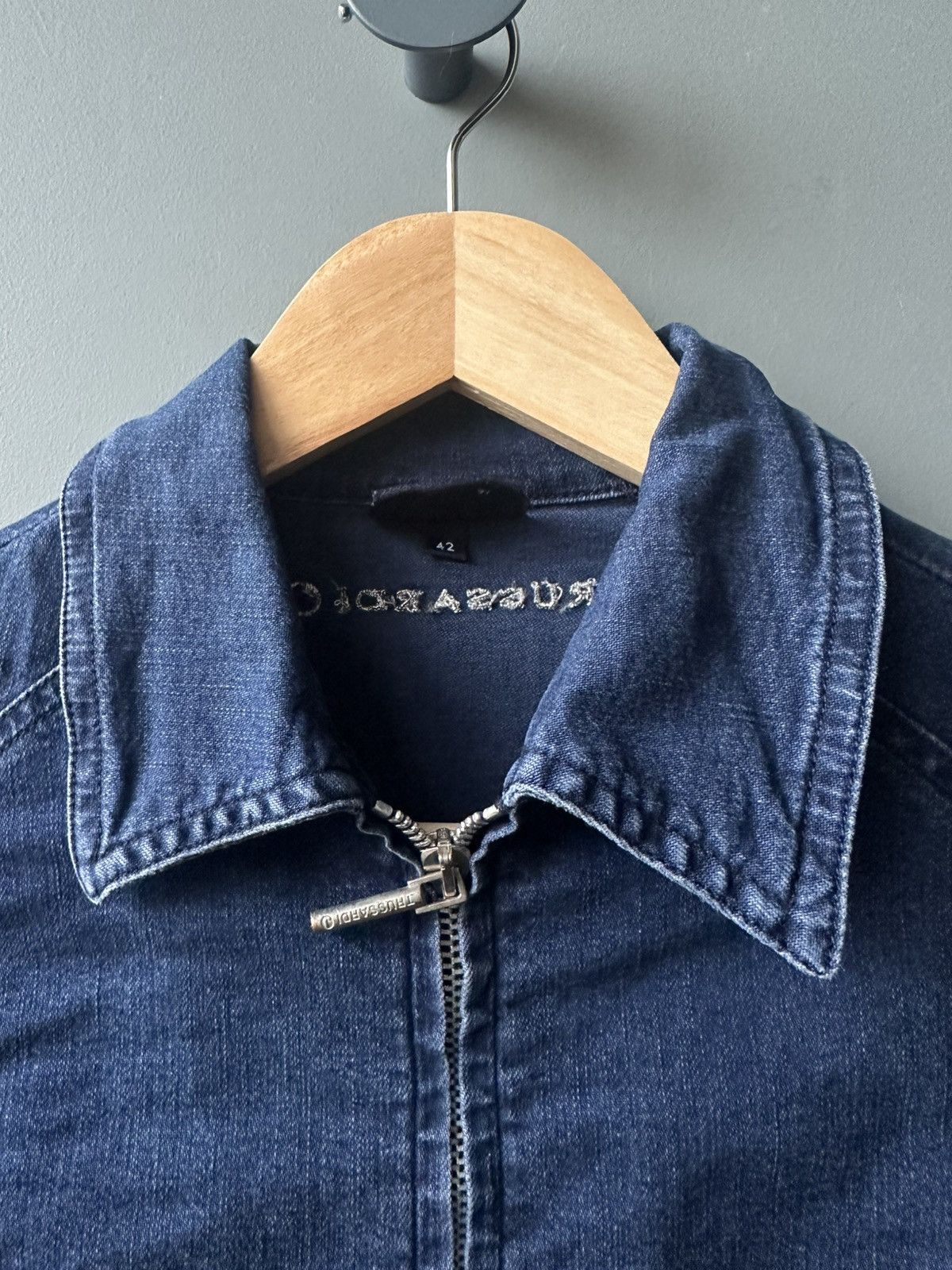 Trussardi Trussardi Y2K Denim Jacket Size 42 Size M / US 6-8 / IT 42-44 - 3 Thumbnail
