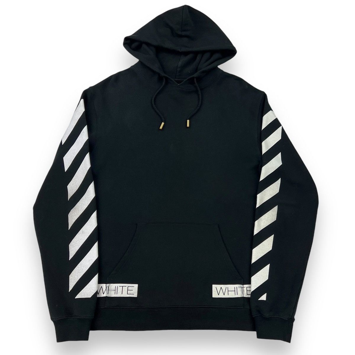 Off-White Off-White Blue Collar Diagonal Hoodie Size US M / EU 48-50 / 2 - 2 Thumbnail