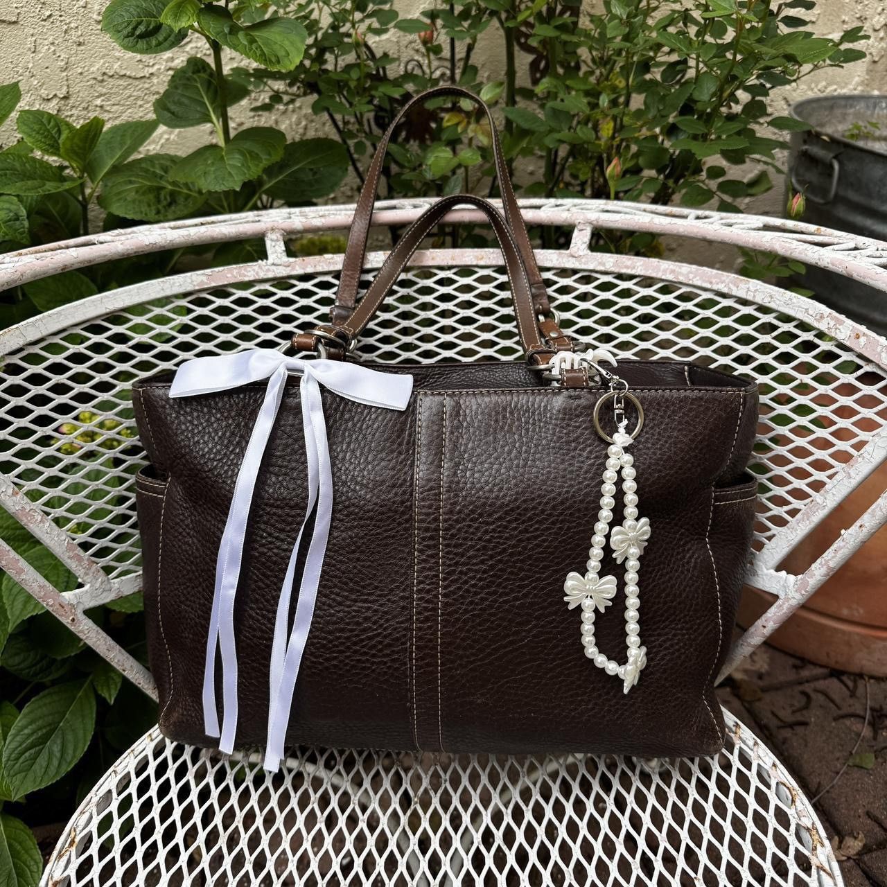 coachpoppy archive handbag Y2Kグランジダークコア Coach × Designer × Vintage Vintage Y2K Coach Poppy Glam Handbag