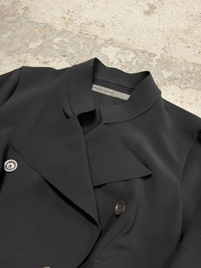 Marithe + Francois Girbaud 1990s Marithé + François Girbaud Oversized Collar Black Blazer Size S / US 4 / IT 40 - 5 Thumbnail