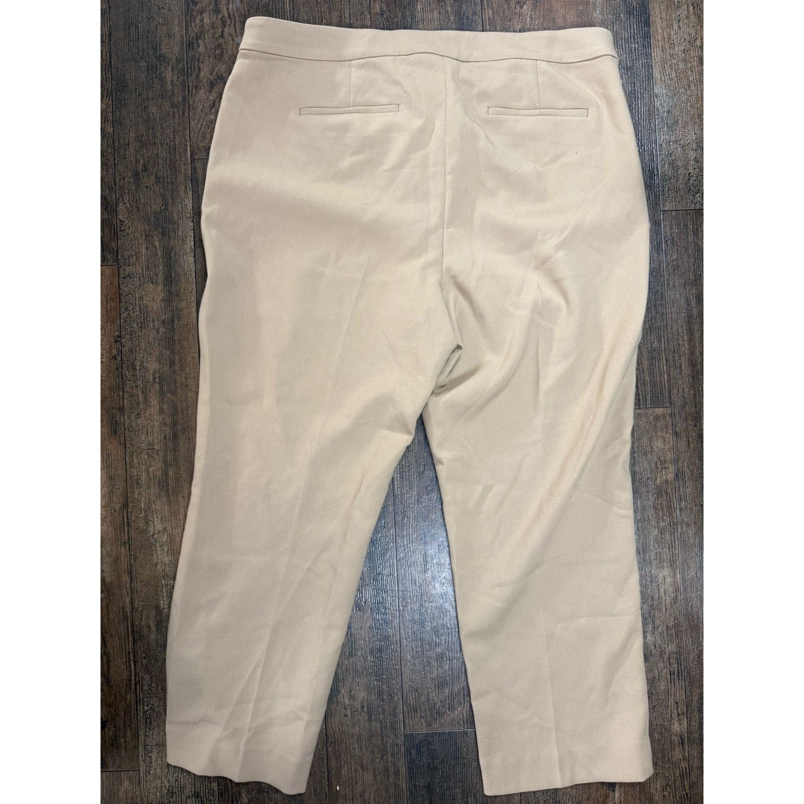 J.Crew NWT J.Crew Kate Straight Leg Pant in 4-Season Stretch Tan 18 Size 40" / US 18 - 8 Thumbnail