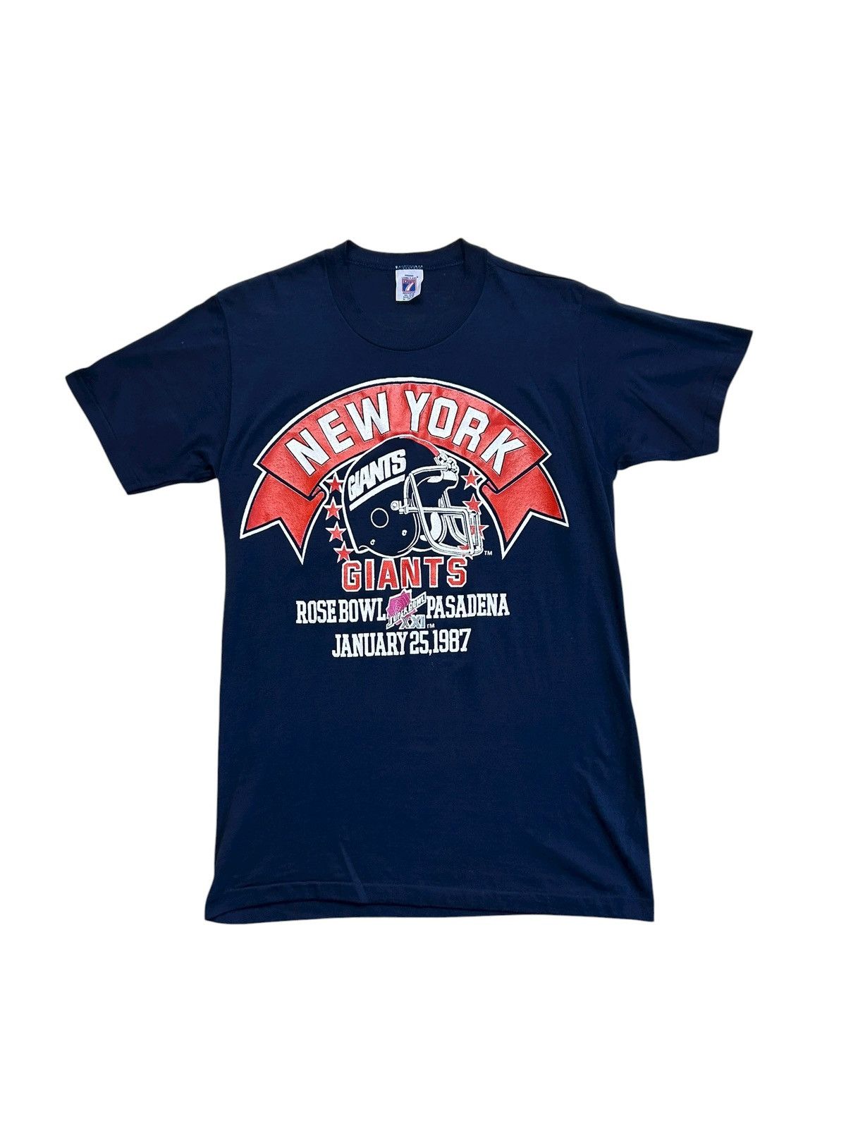 Logo 7 1987 Giants Rosebowl Pasadena Tee Size US M / EU 48-50 / 2 - 2 Thumbnail