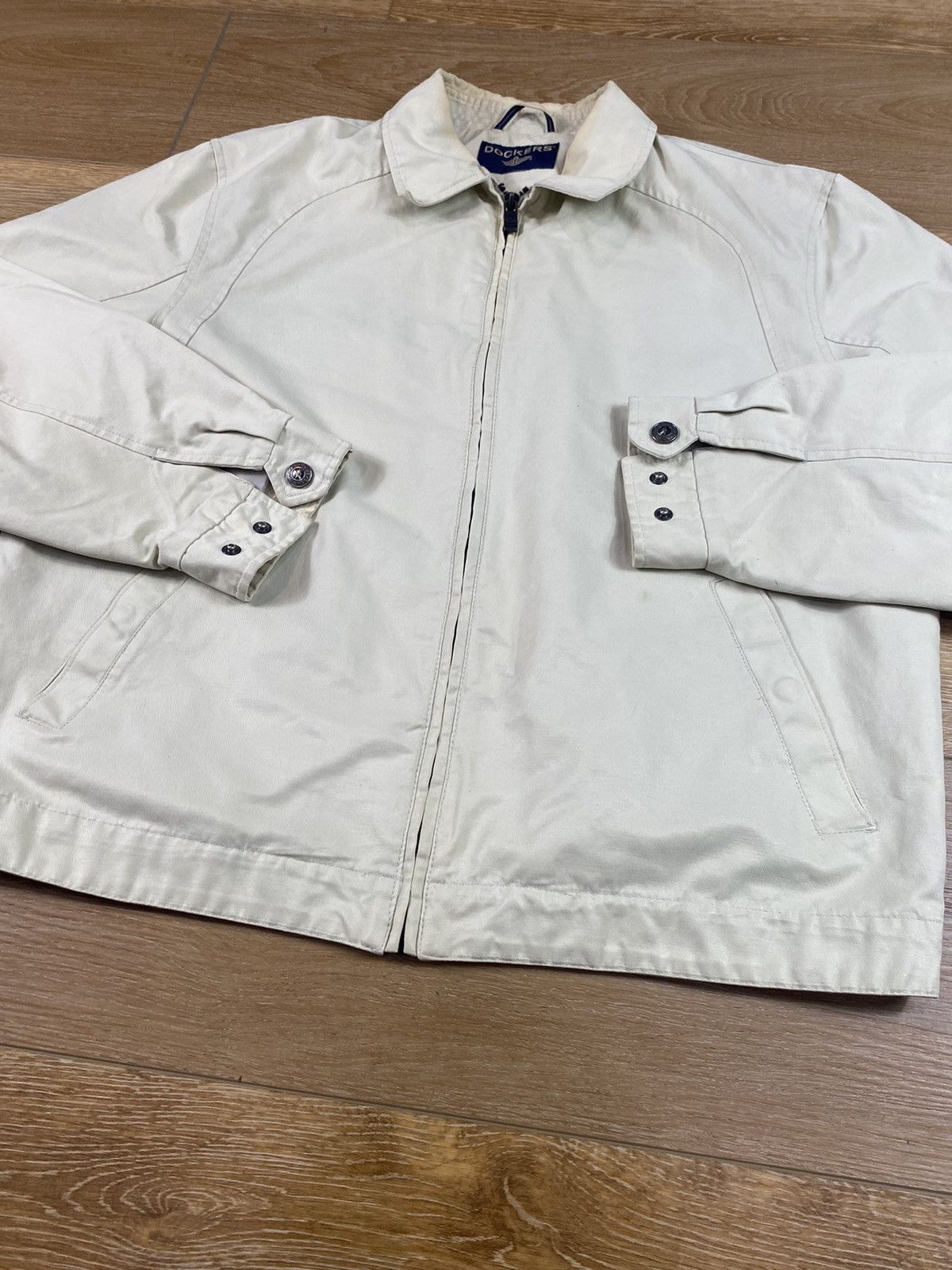 Dockers Vintage 80s/90s Dockers Detroit Style Cropped Jacket Size US L / EU 52-54 / 3 - 2 Thumbnail