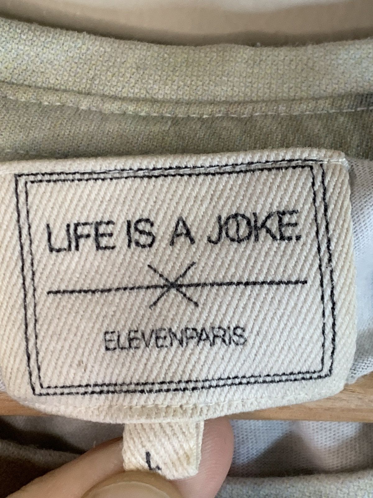 Eleven Paris × Nirvana RARE* Kurt Cobain ElevenParis x Life Is A Joke 27 Club Shirt Size US L / EU 52-54 / 3 - 9 Thumbnail