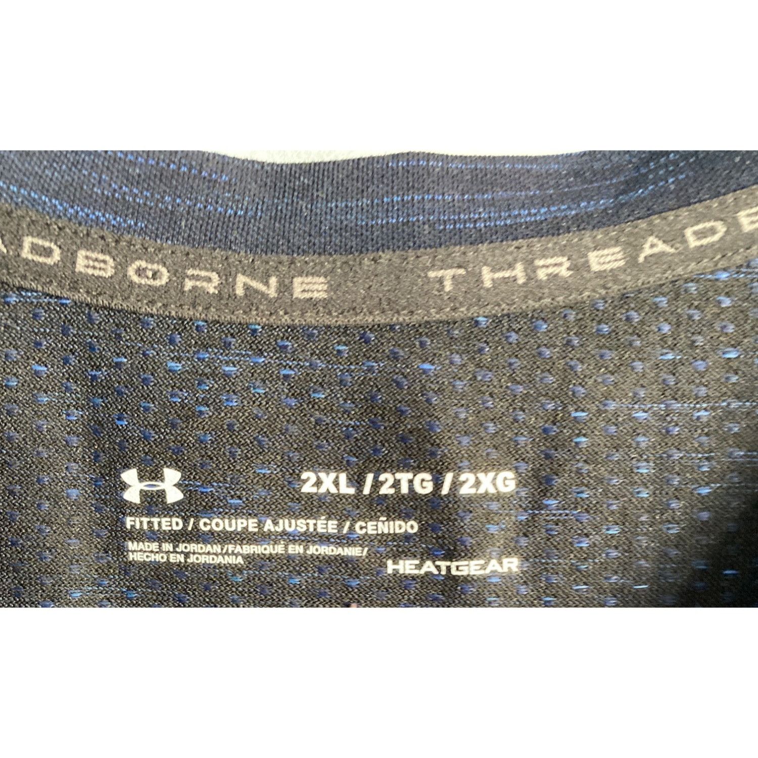 Under Armour UNDER ARMOUR MEN'S THREADBORNE BLUE SEAMLESS SHORT SLEEVE SH Size US XXL / EU 58 / 5 - 6 Thumbnail