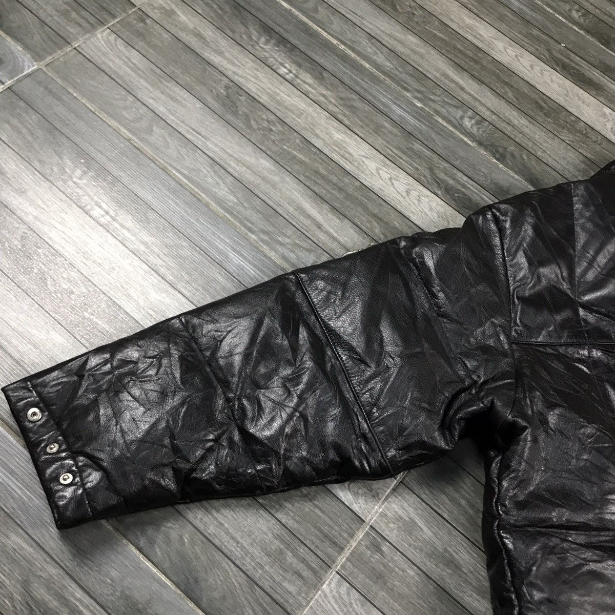 LEGERE MCM LEATHER JACKET PUFFER DOWN JACKET