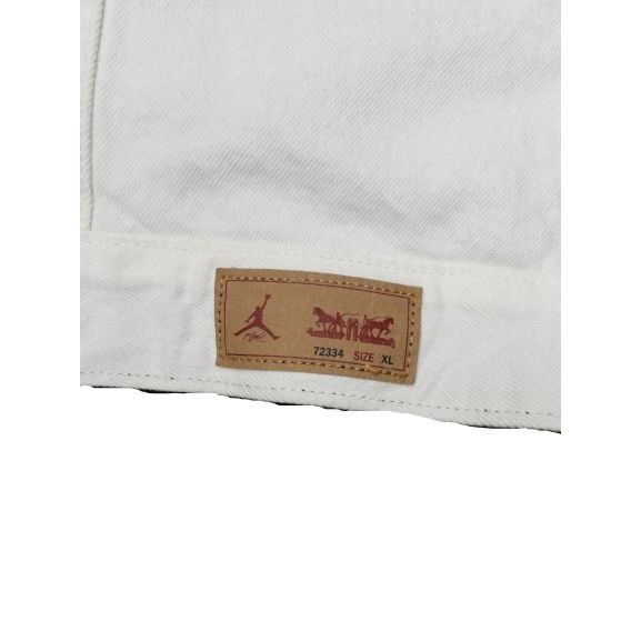 Levi's Air Jordan x Levis Reversible White+Black Trucker Jacket Size US XL / EU 56 / 4 - 5 Thumbnail