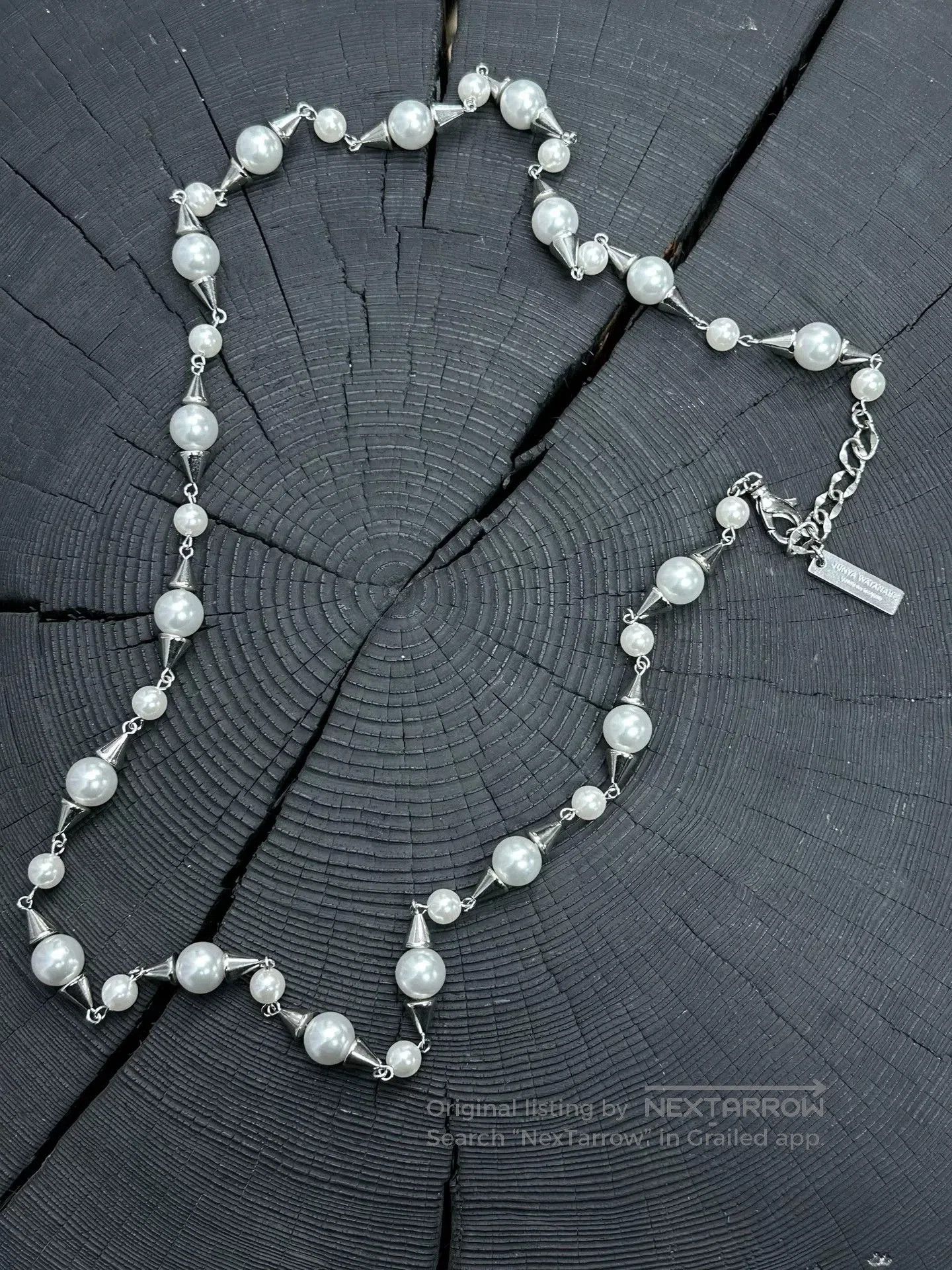 Junya Watanabe Pearl Studded Necklace.